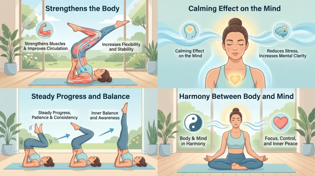 Shoulder Stand Benefits, Steps and Safety Guide | Yoga Points