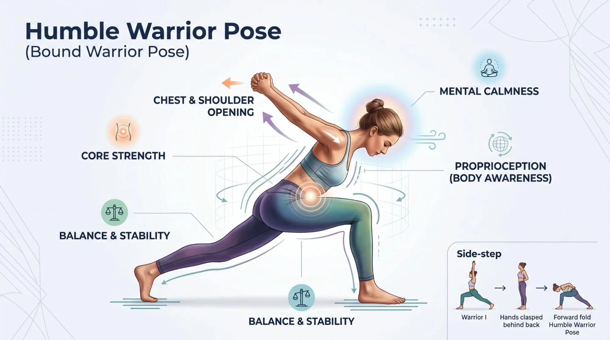 Humble Warrior Pose Benefits, Steps and Tips Guide | Yoga Points