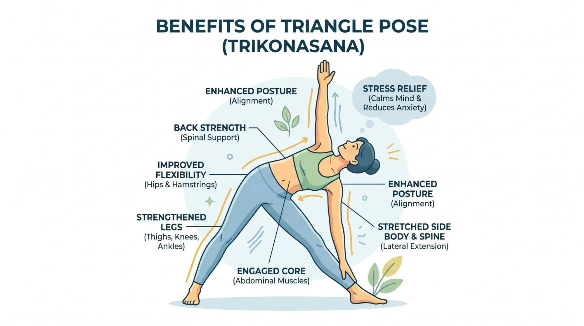 triangle pose yoga common mistakes