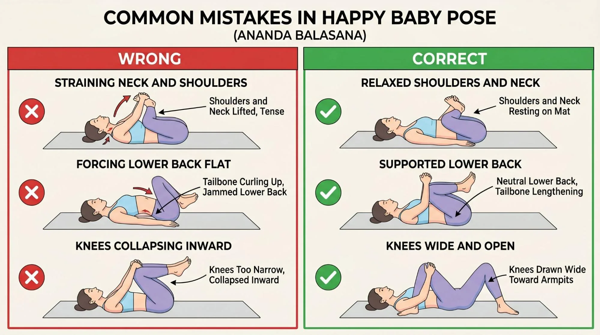 7 Happy Baby Pose Yoga Benefits for Beginners