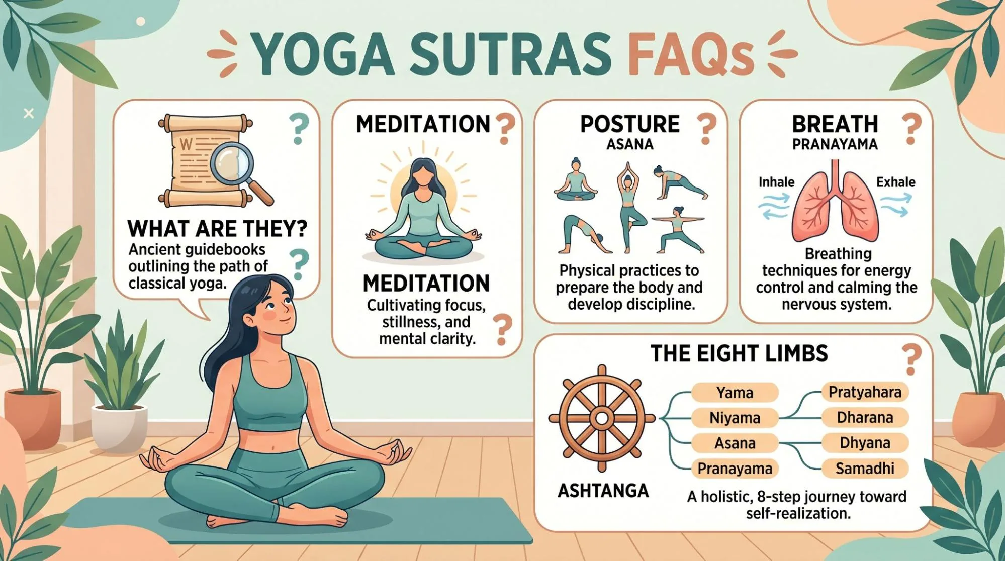 7 Powerful Patanjali Yoga Sutras for Beginners: Meaning & Practice