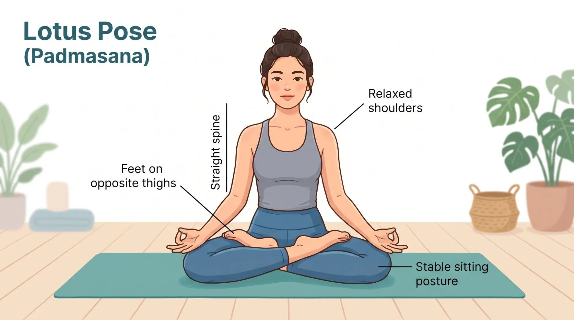 Lotus Pose (Padmasana): Benefits, Steps, and Safety Tips