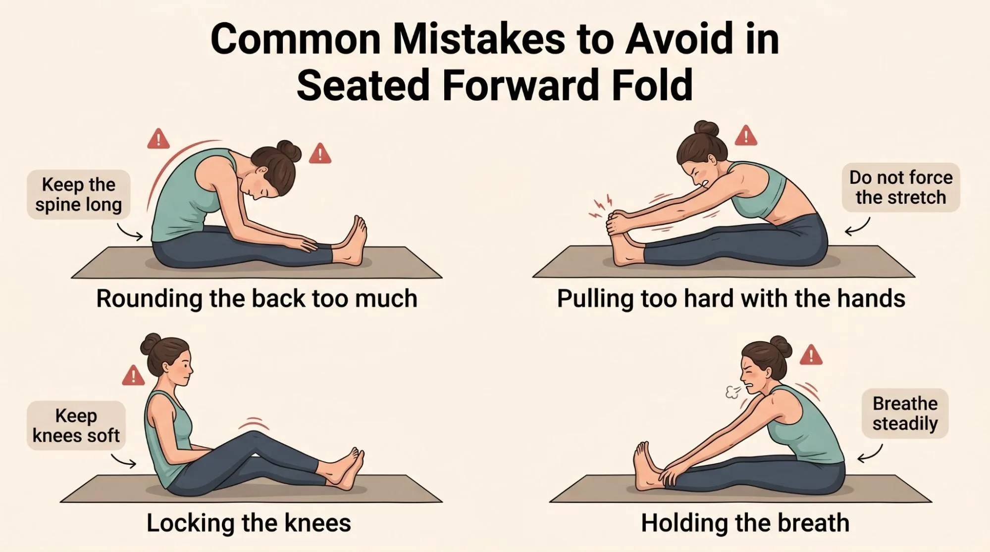 Seated Forward Fold Yoga Step by Step: 7 Easy Beginner Tips
