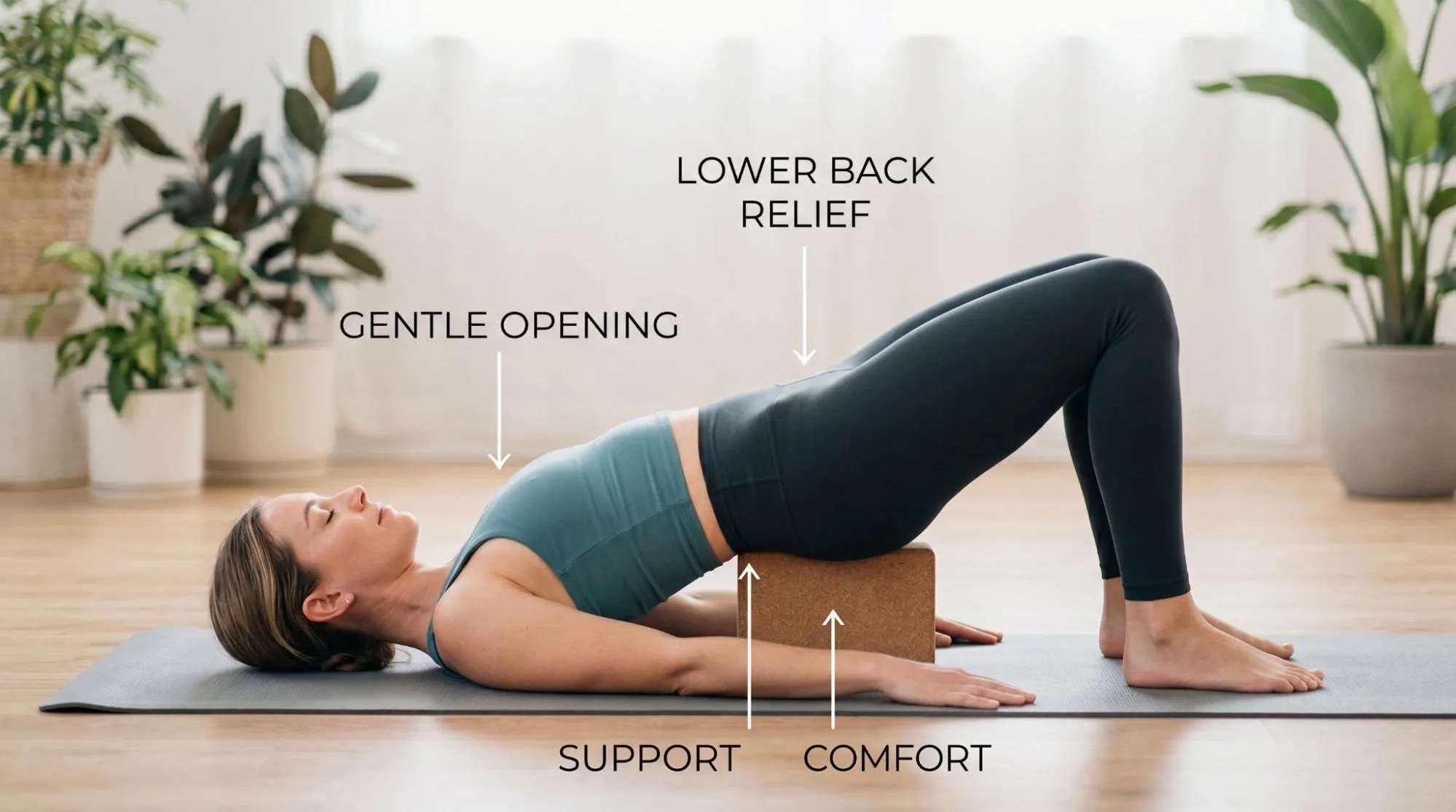 7 Supported Bridge Pose With Block Benefits: Simple Yoga Guide