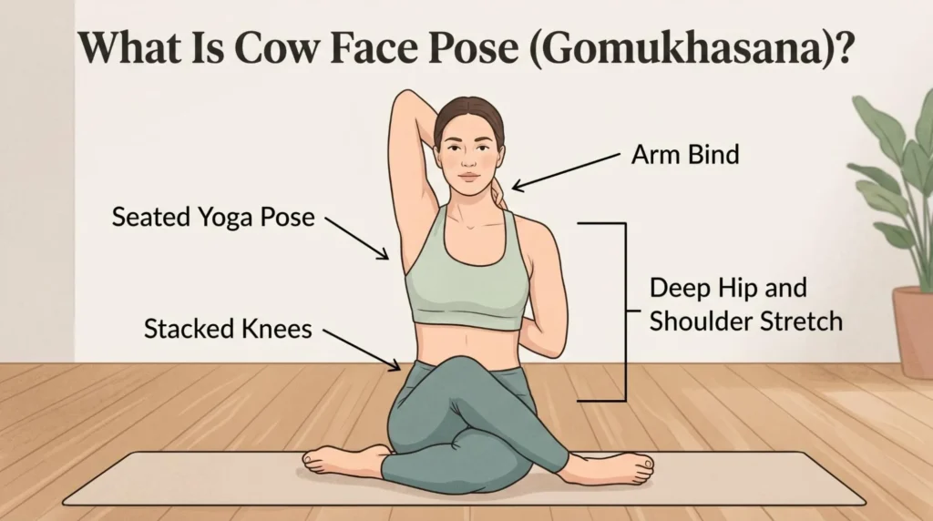 7 Powerful Cow Face Pose Yoga Benefits