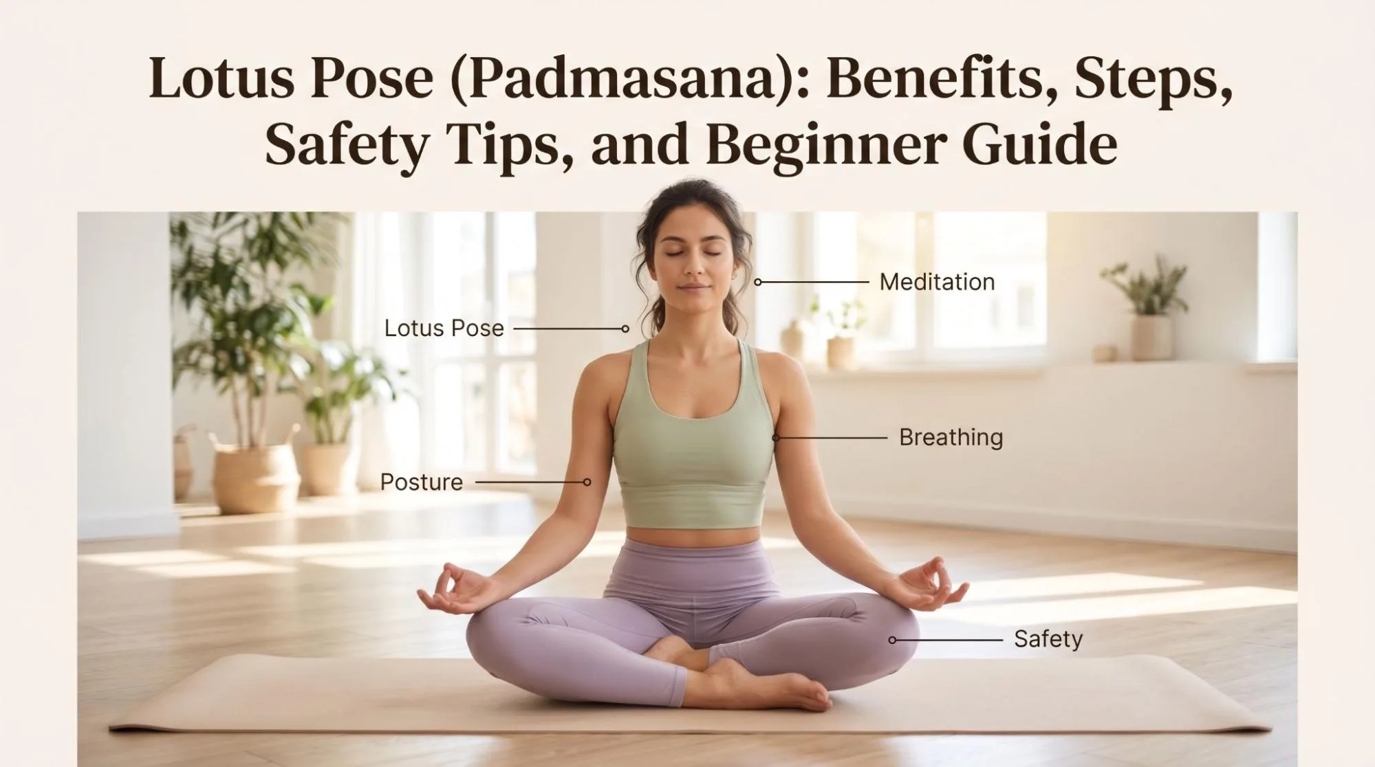 Lotus Pose (Padmasana): Benefits, Steps, and Safety Tips