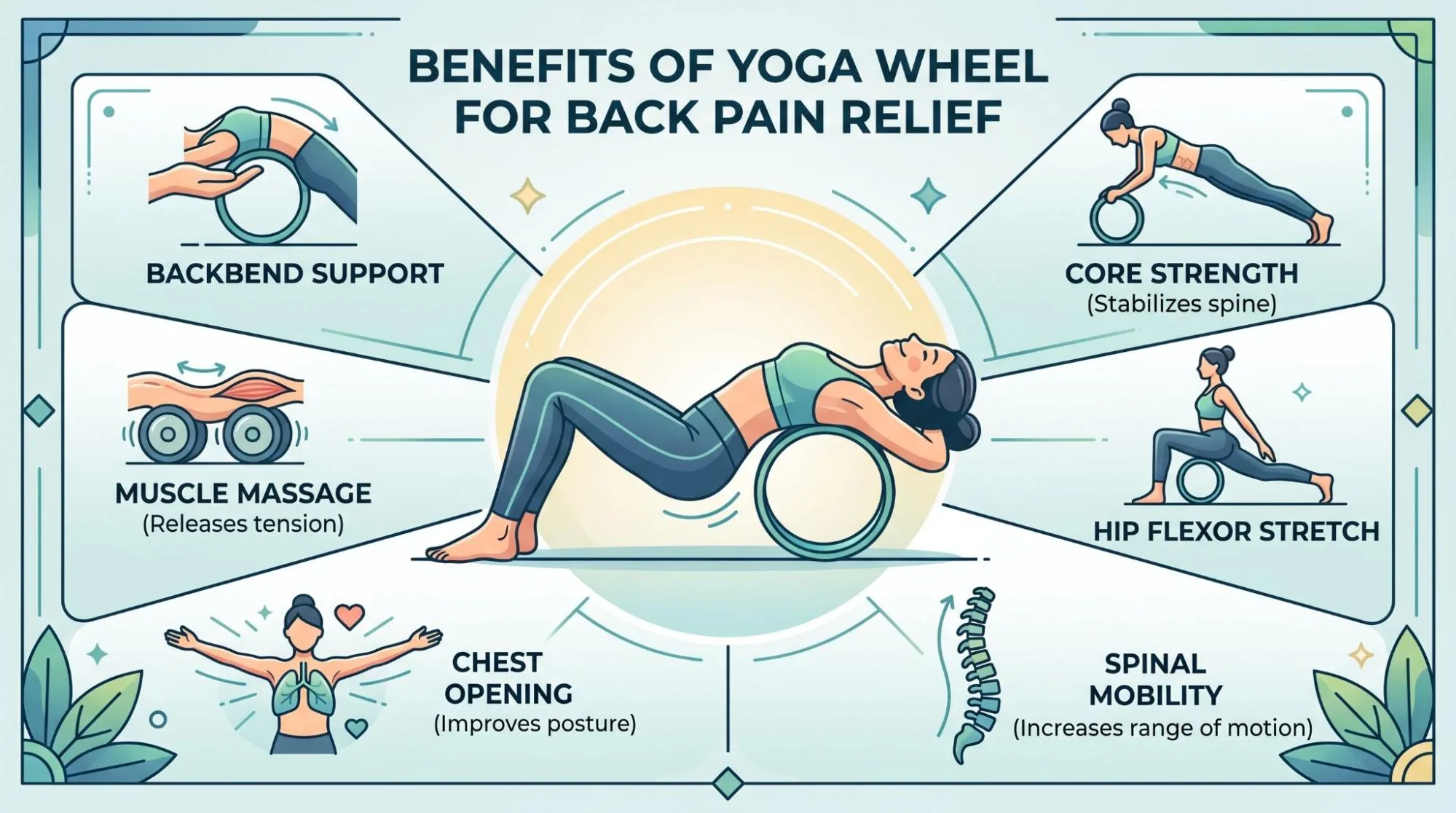 yoga wheel benefits for back pain