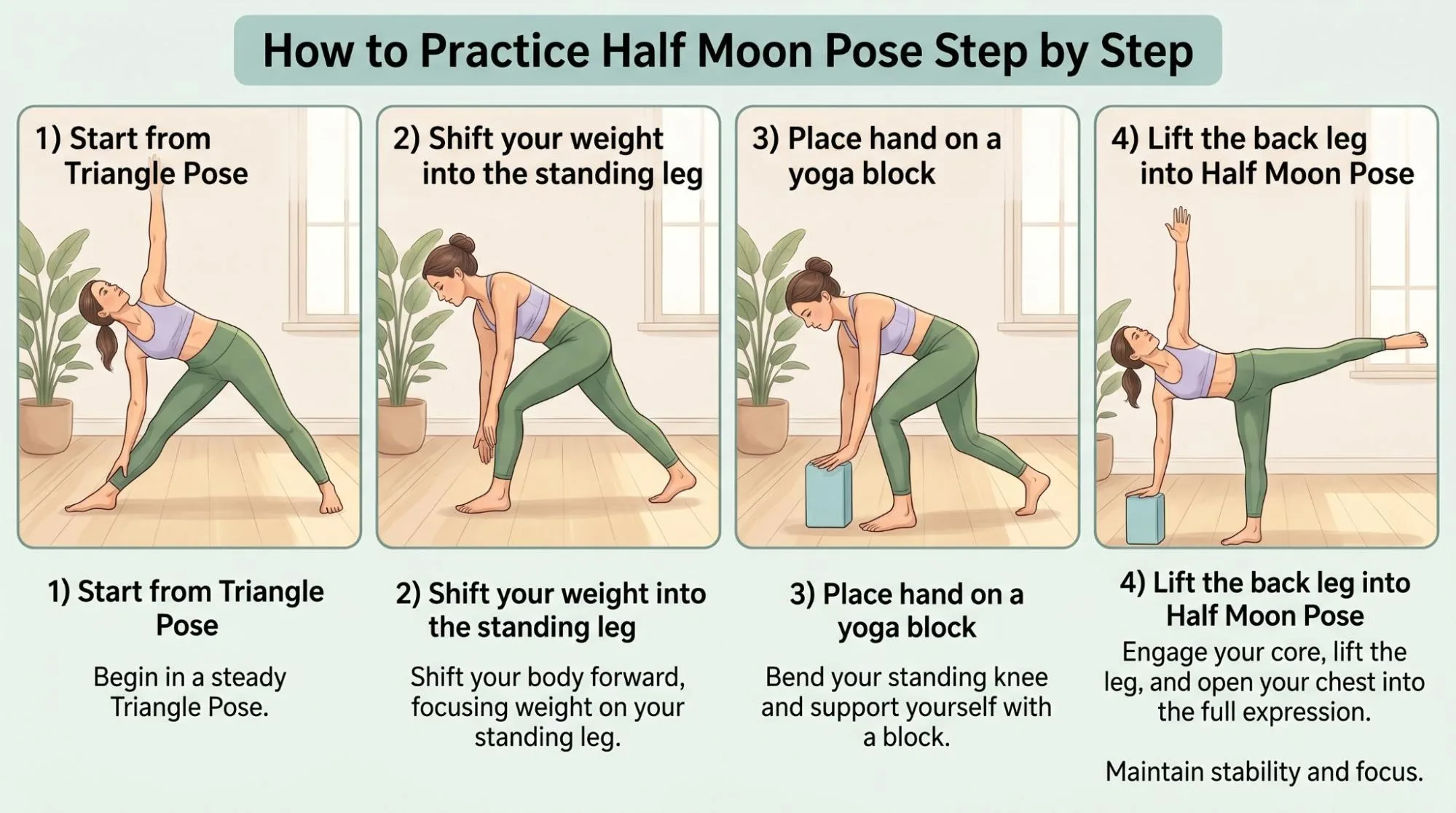 7 Half Moon Pose Benefits for Beginners: Easy Guide