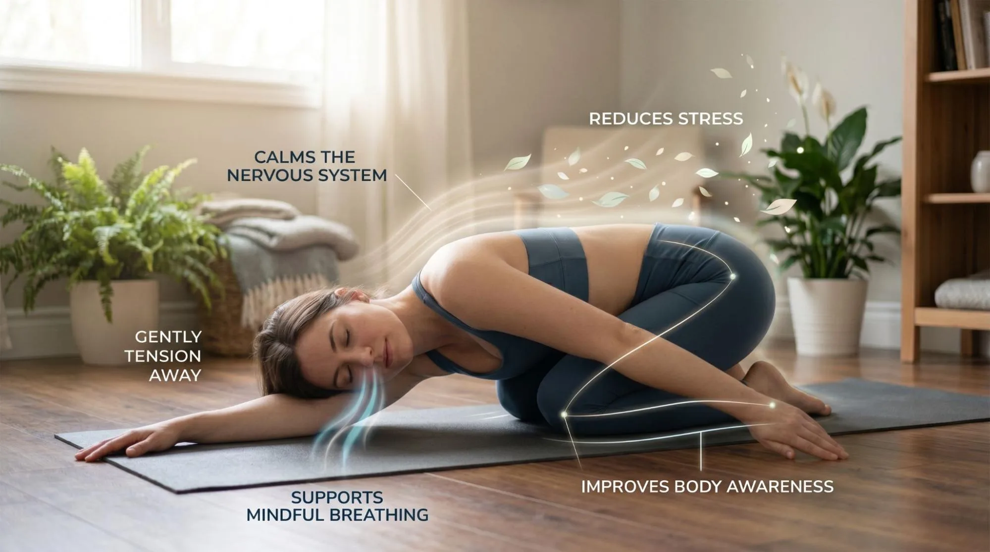 7 Powerful Thread the Needle Pose Yoga Benefits