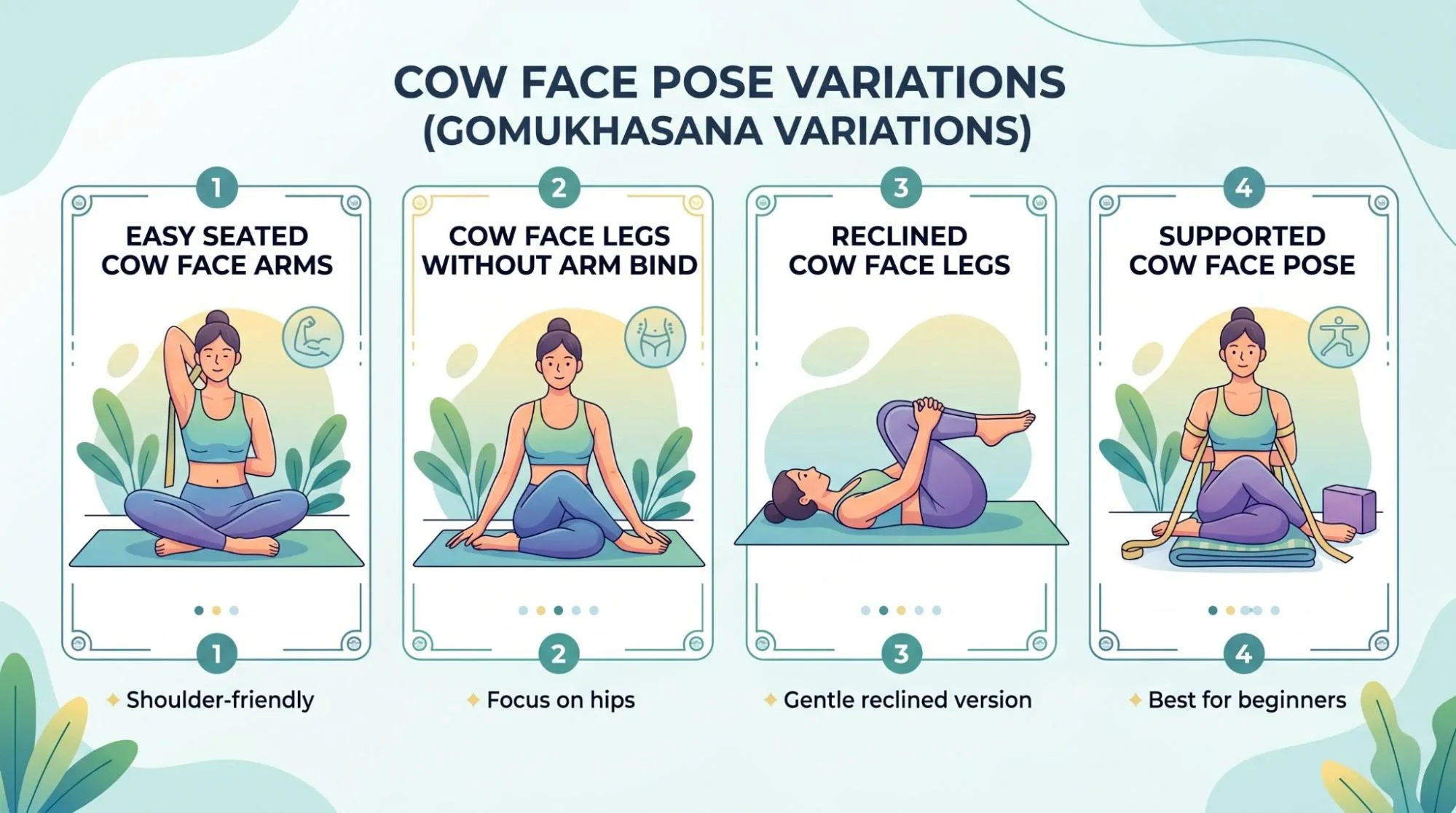7 Powerful Cow Face Pose Yoga Benefits
