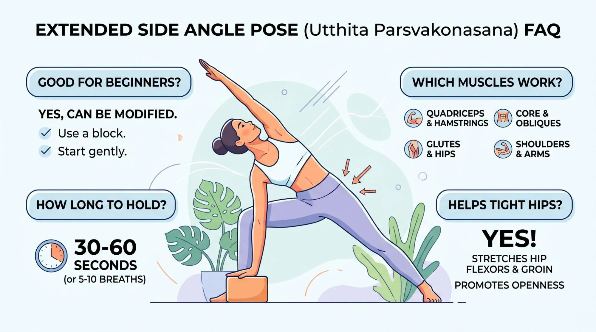 7 Extended Side Angle Pose Benefits for Better Balance
