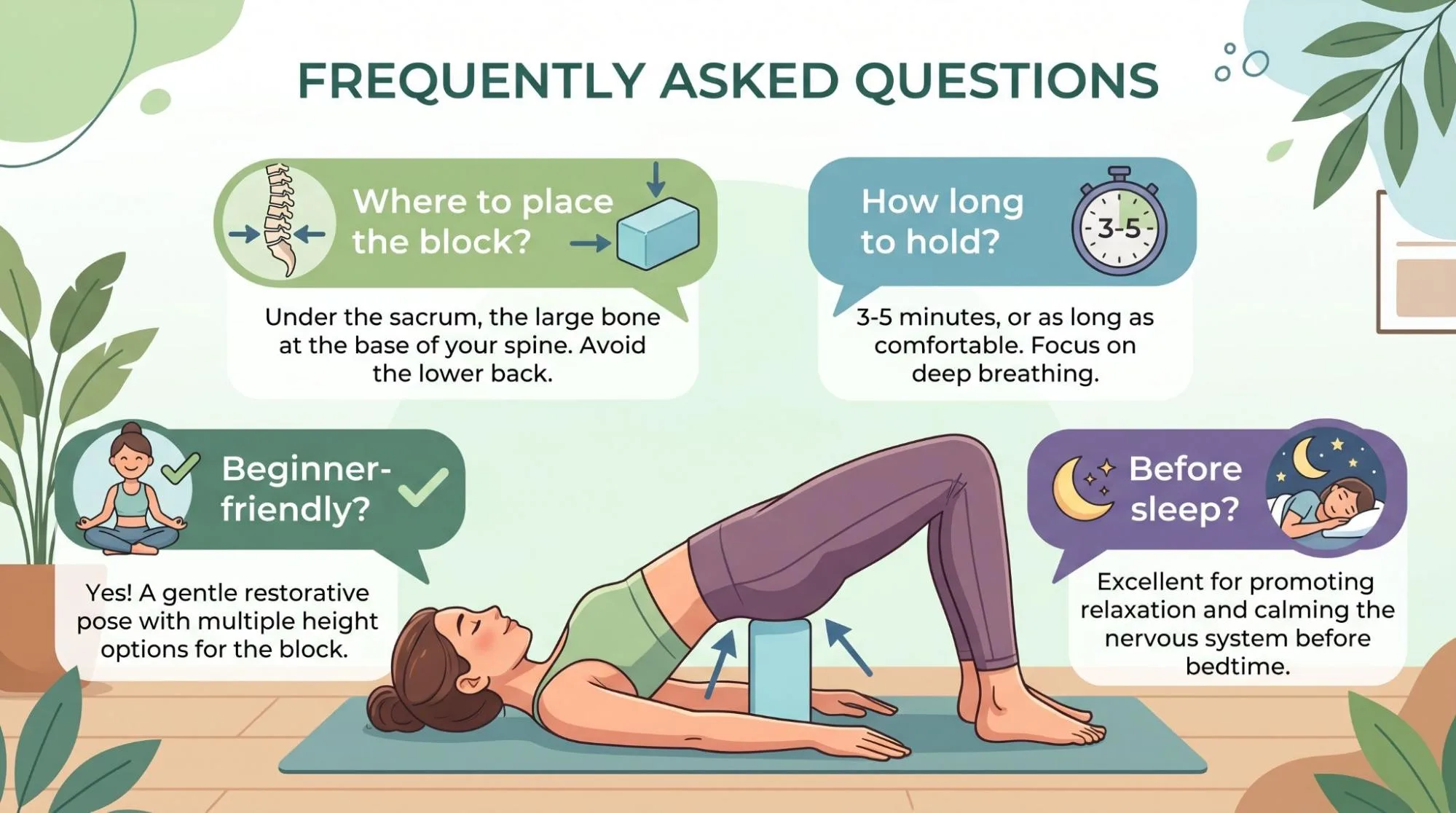 7 Supported Bridge Pose With Block Benefits: Simple Yoga Guide