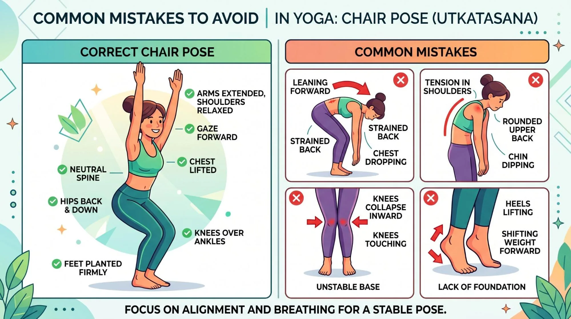 Chair Pose Utkatasana Benefits: 7 Powerful Steps