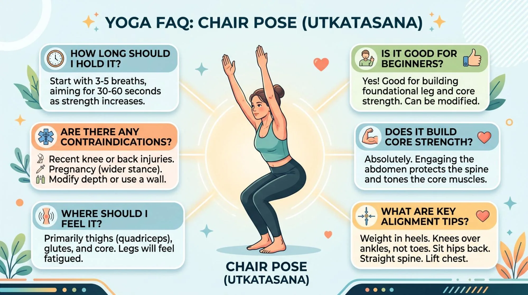 Chair Pose Utkatasana Benefits: 7 Powerful Steps