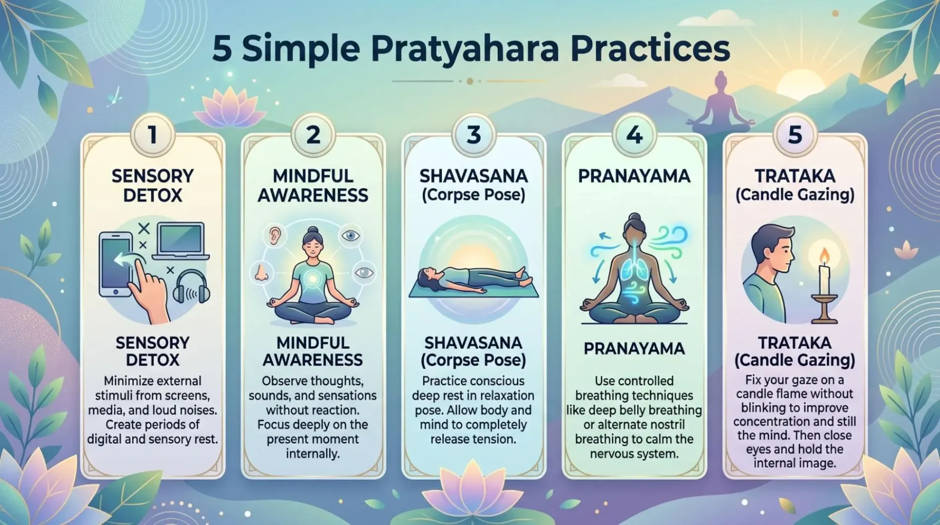 Pratyahara Yoga Meaning and Practice: 5 Helpful Ways to Begin