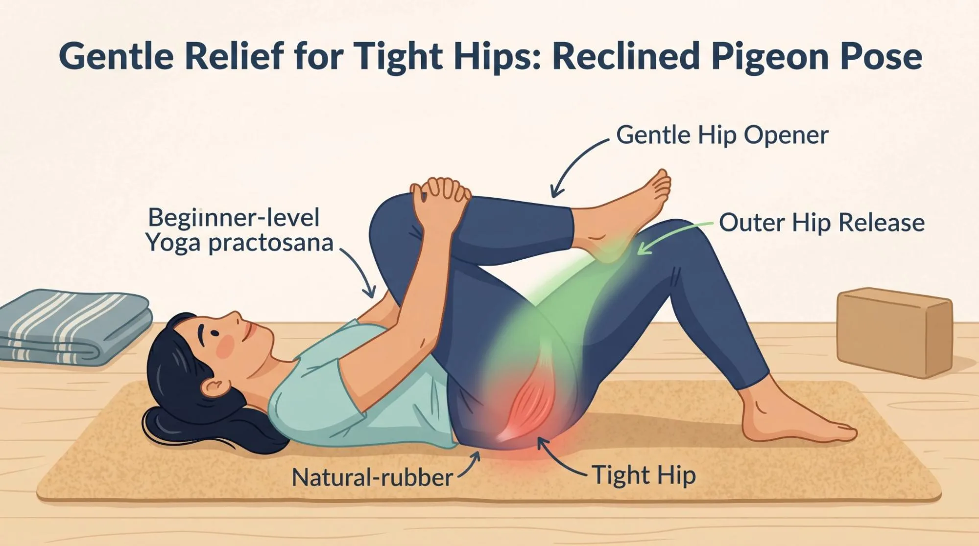 7 Powerful Benefits of Reclined Pigeon Pose for Hip Pain