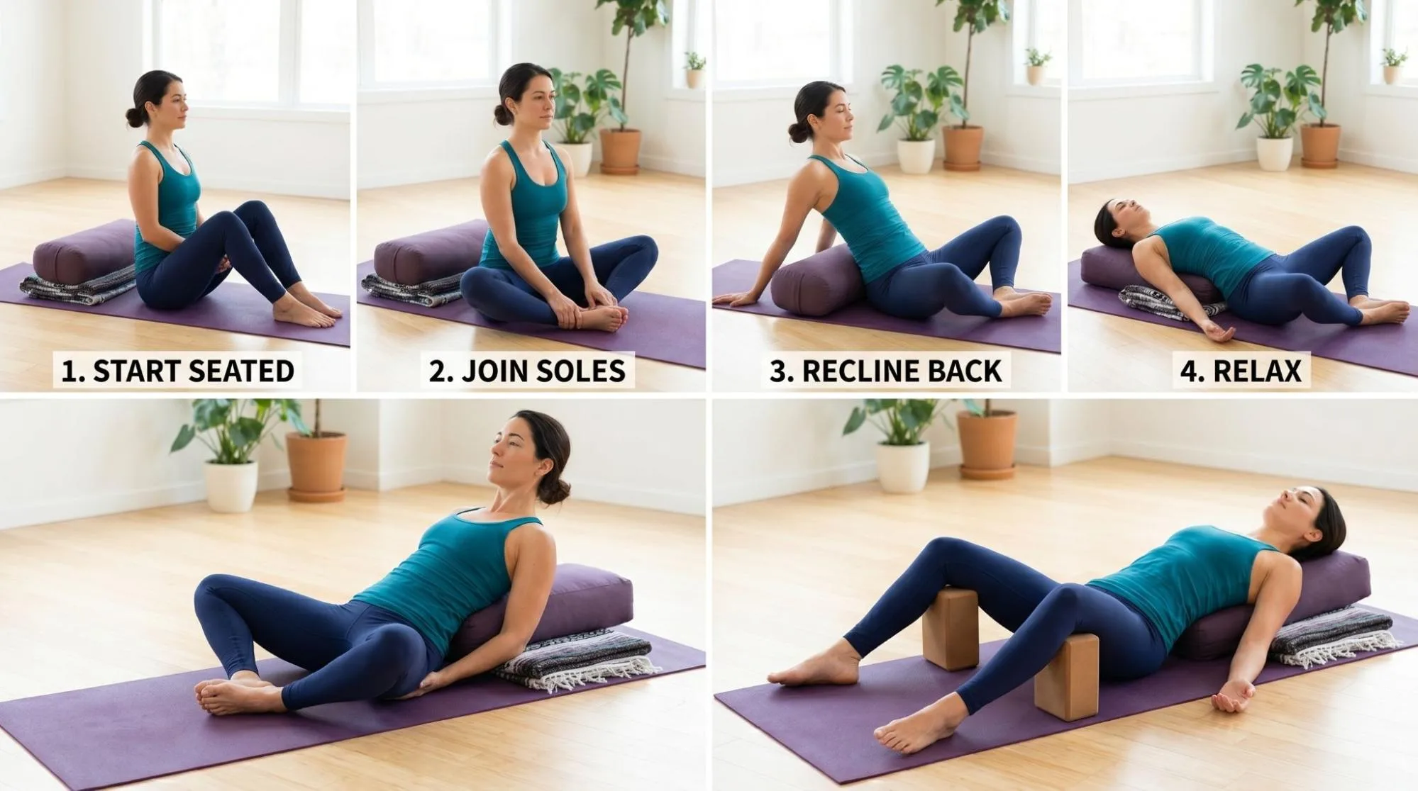 7 Powerful Reclining Bound Angle Pose Benefits Yoga Guide