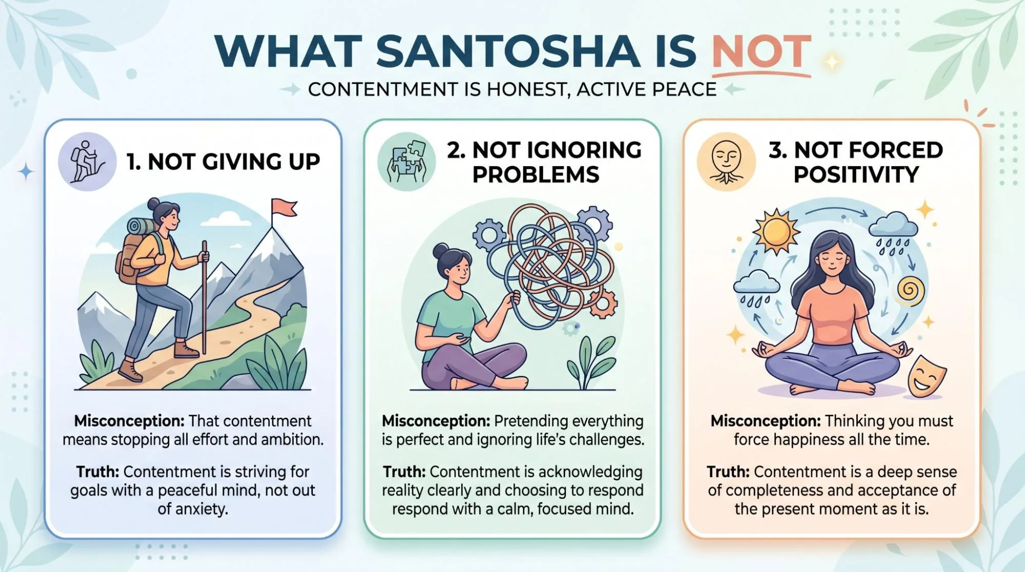 Santosha Contentment Yoga Niyama: 7 Ways to Practice Inner Peace