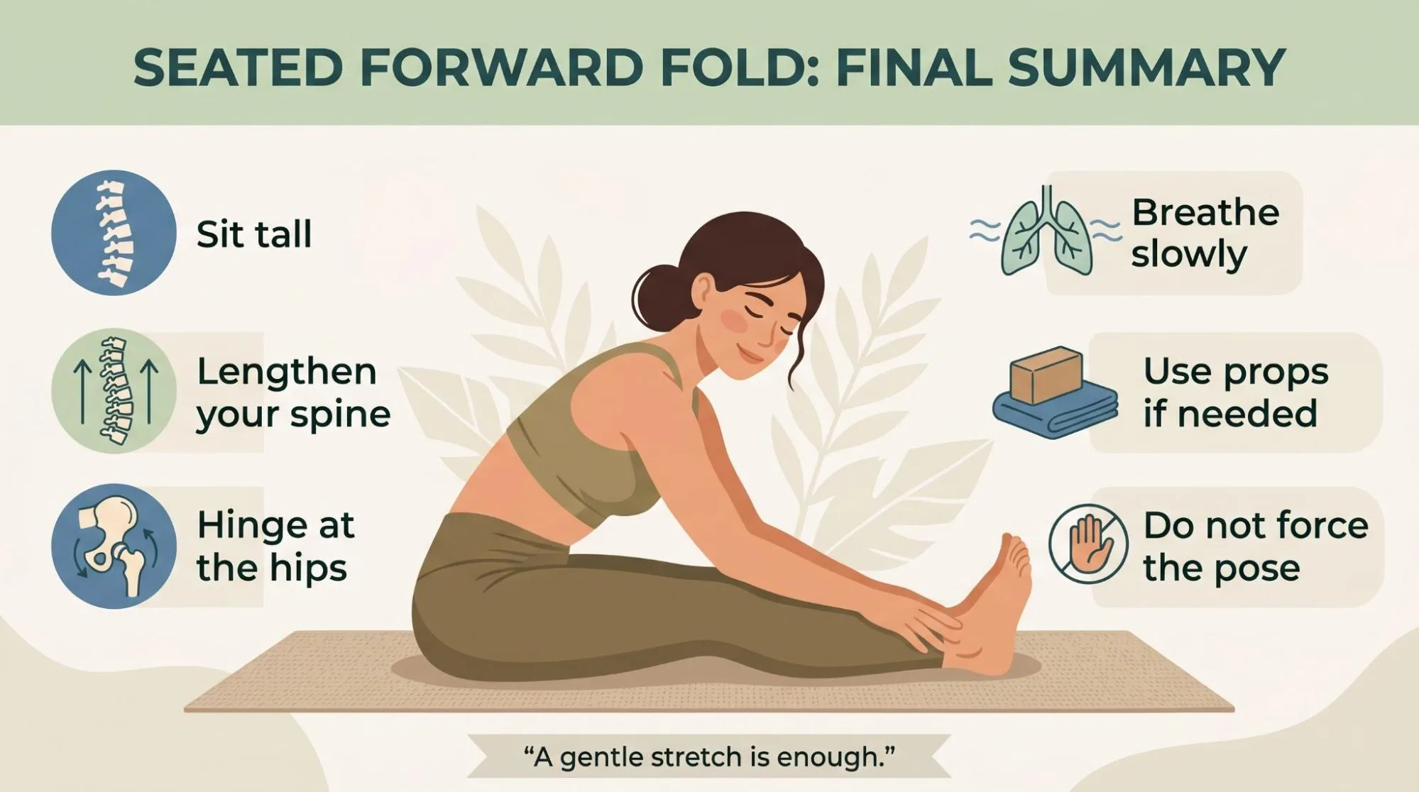 Seated Forward Fold Yoga Step by Step: 7 Easy Beginner Tips