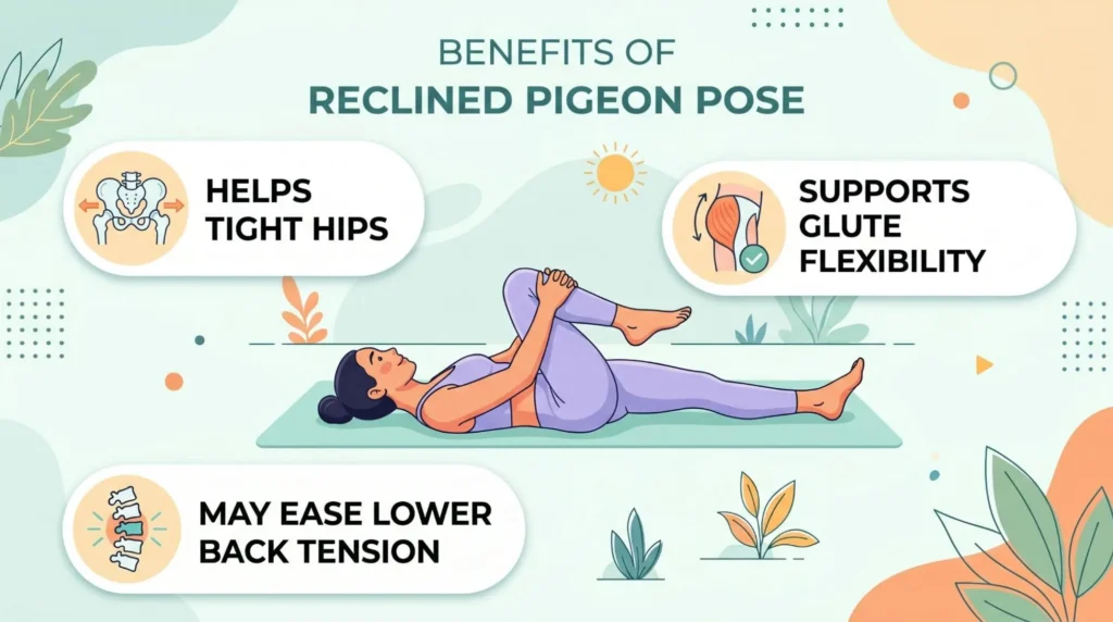 7 Powerful Benefits of Reclined Pigeon Pose for Hip Pain