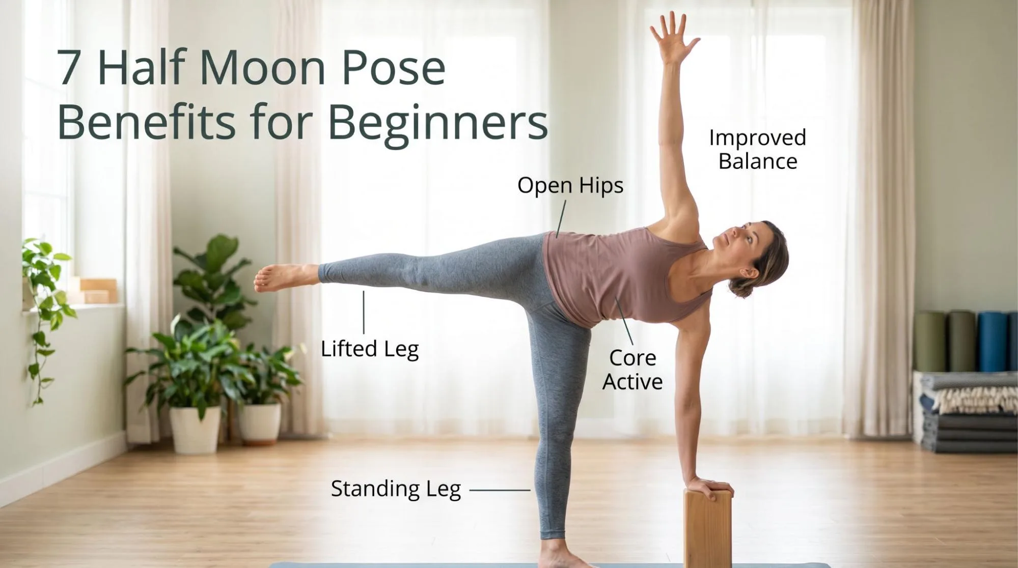 7 Half Moon Pose Benefits for Beginners: Easy Guide