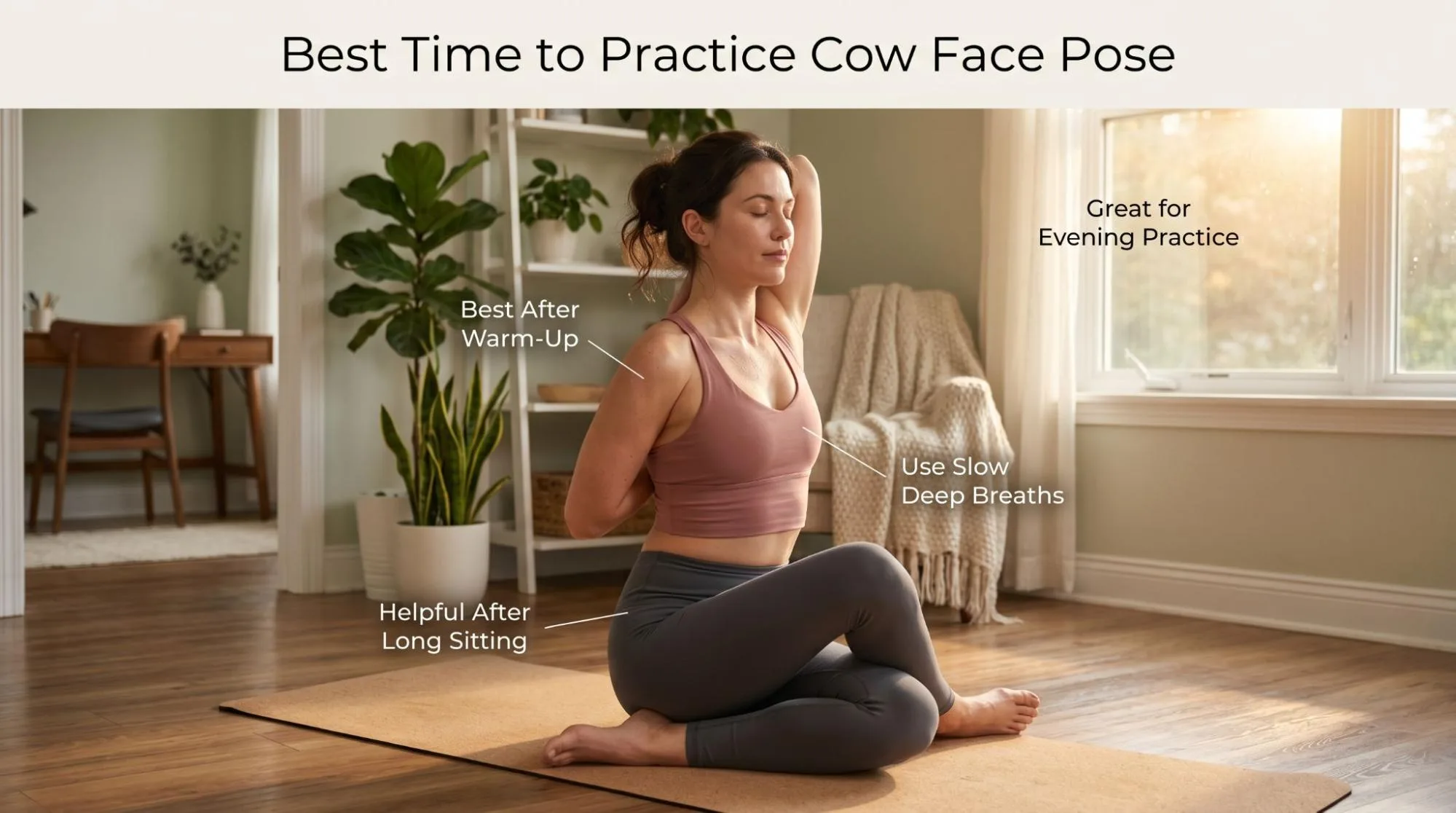 7 Powerful Cow Face Pose Yoga Benefits