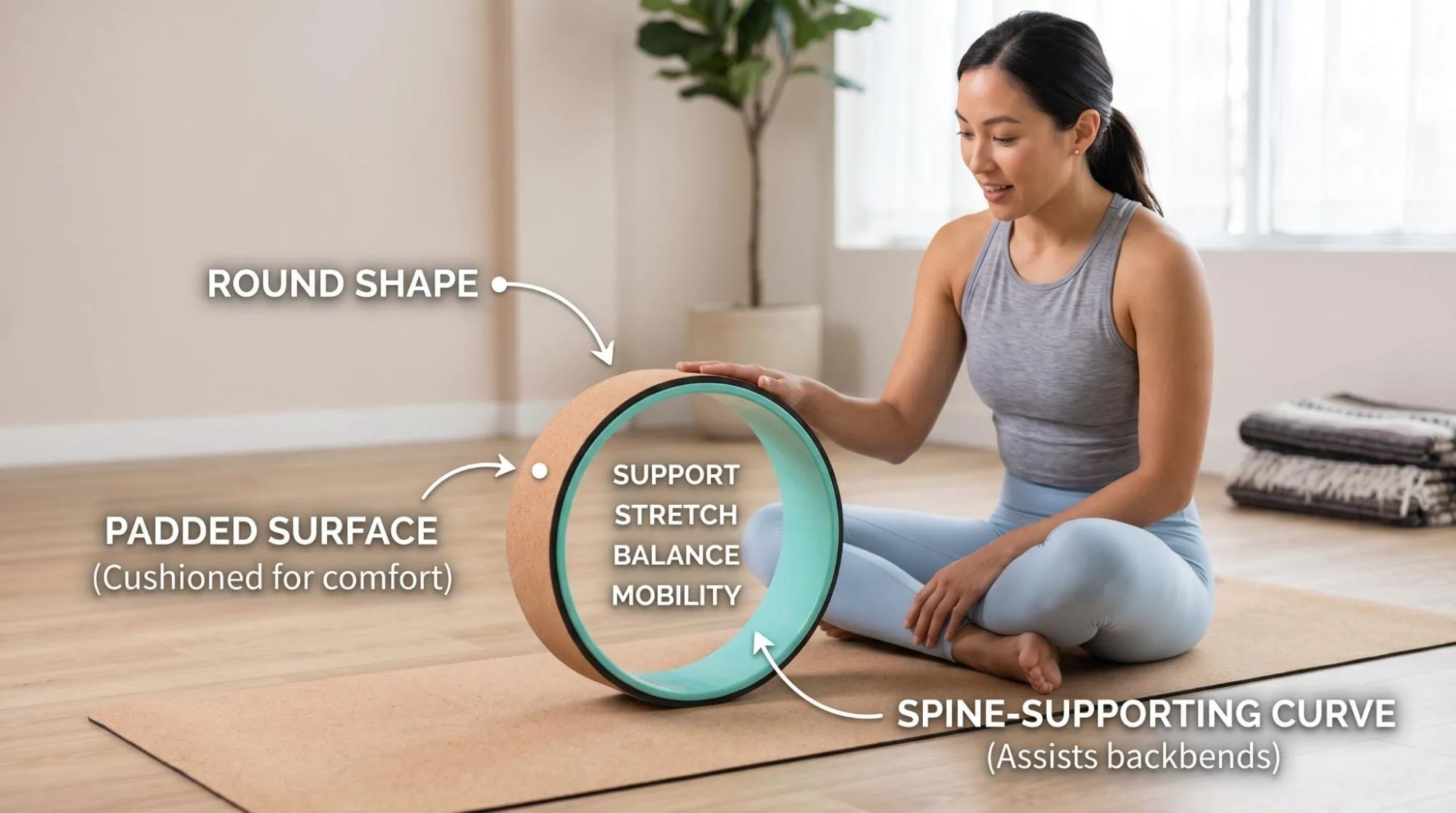 yoga wheel benefits for back pain