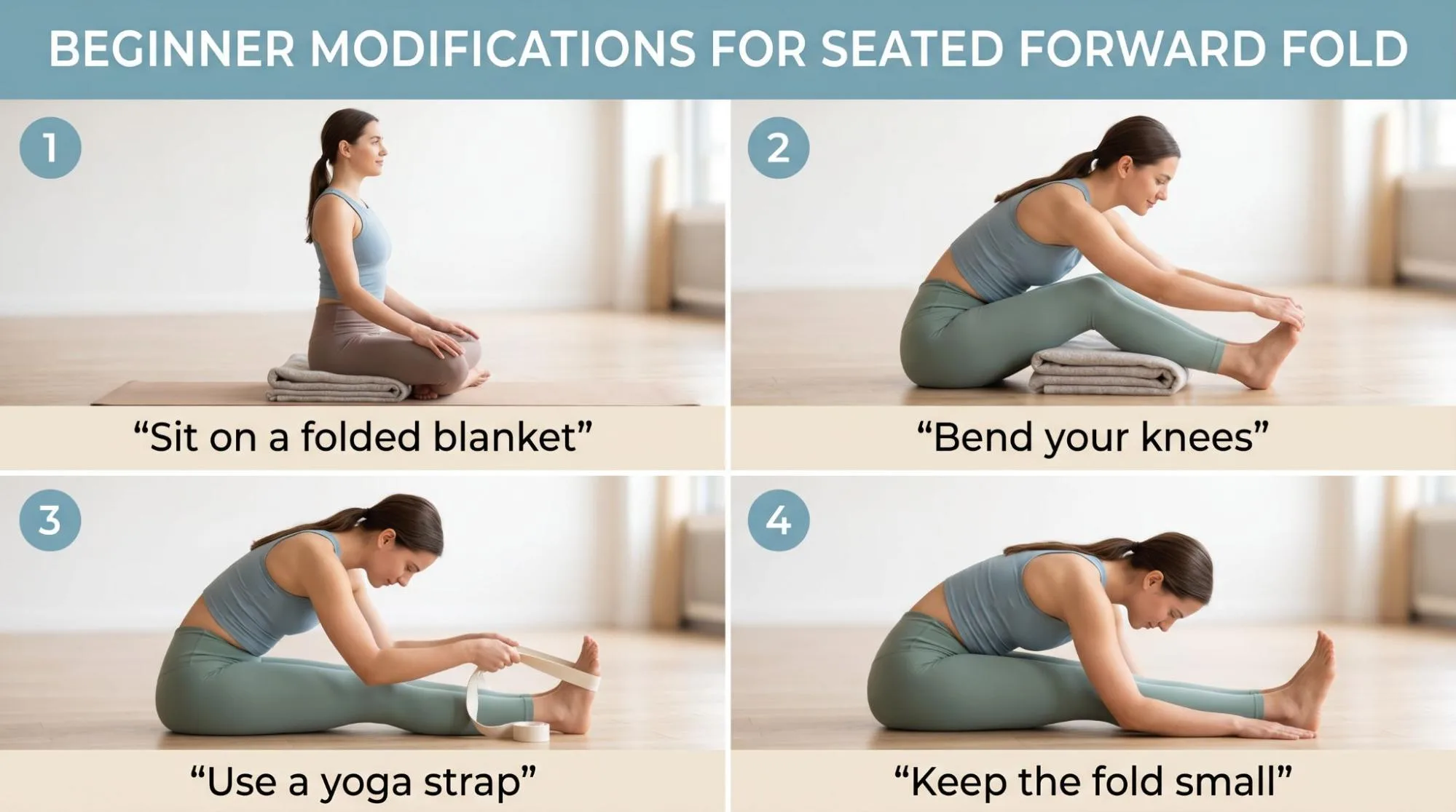 Seated Forward Fold Yoga Step by Step: 7 Easy Beginner Tips