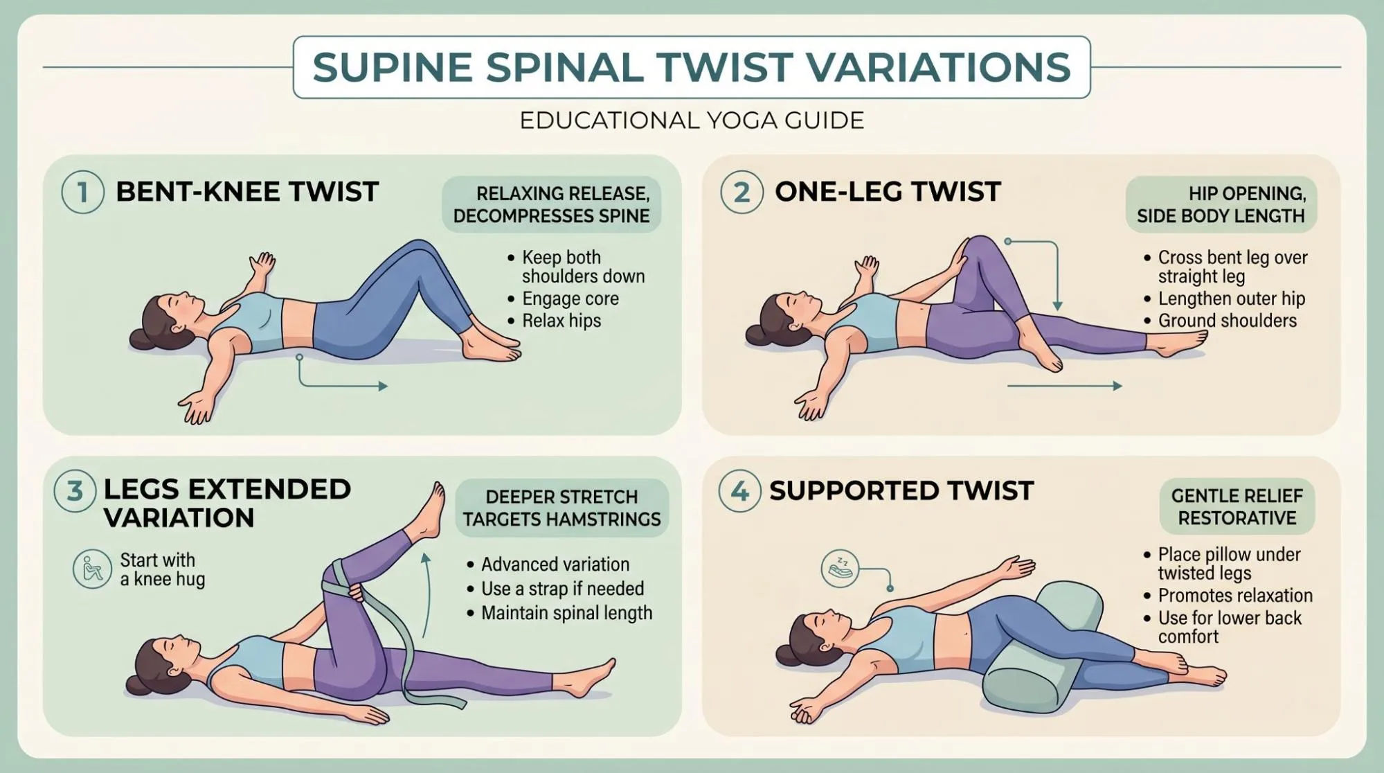 Supine Spinal Twist Yoga Benefits: 7 Powerful Benefits