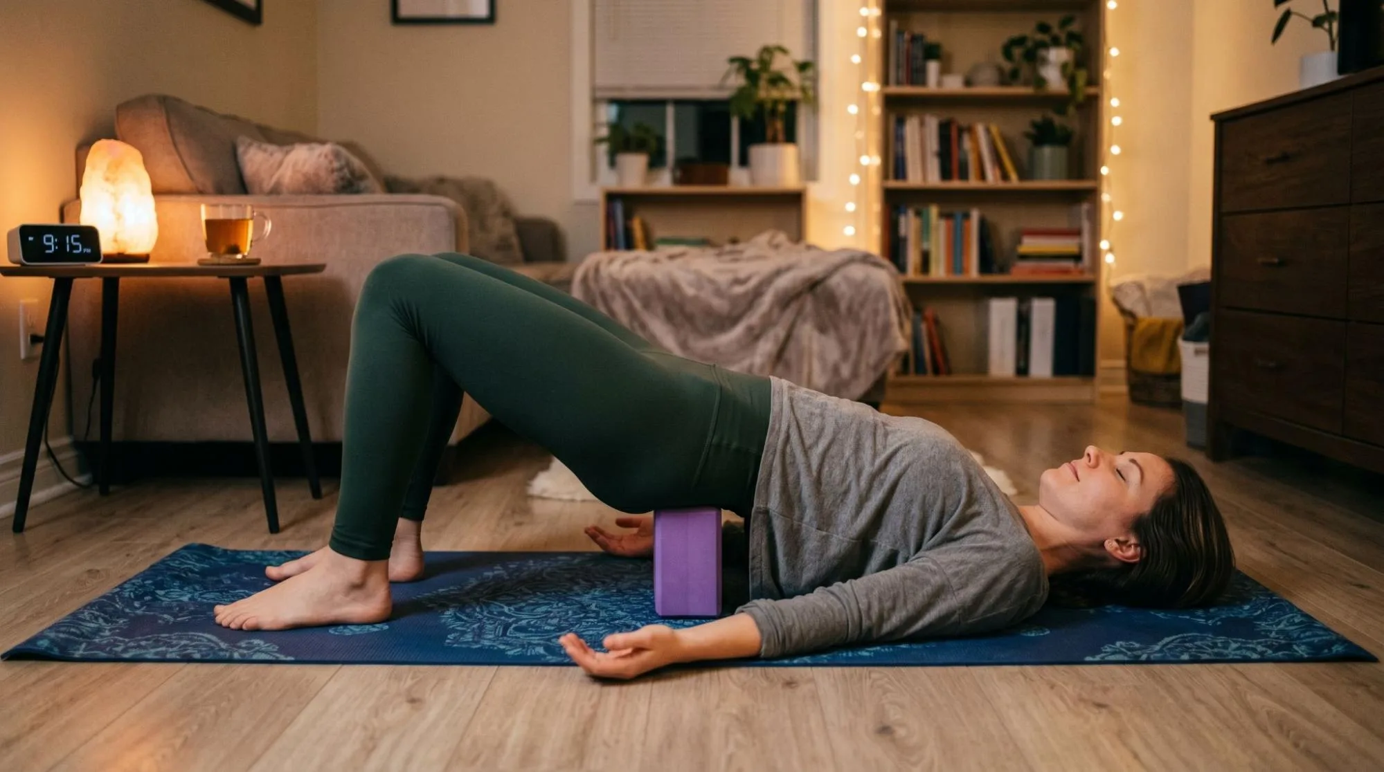 7 Supported Bridge Pose With Block Benefits: Simple Yoga Guide