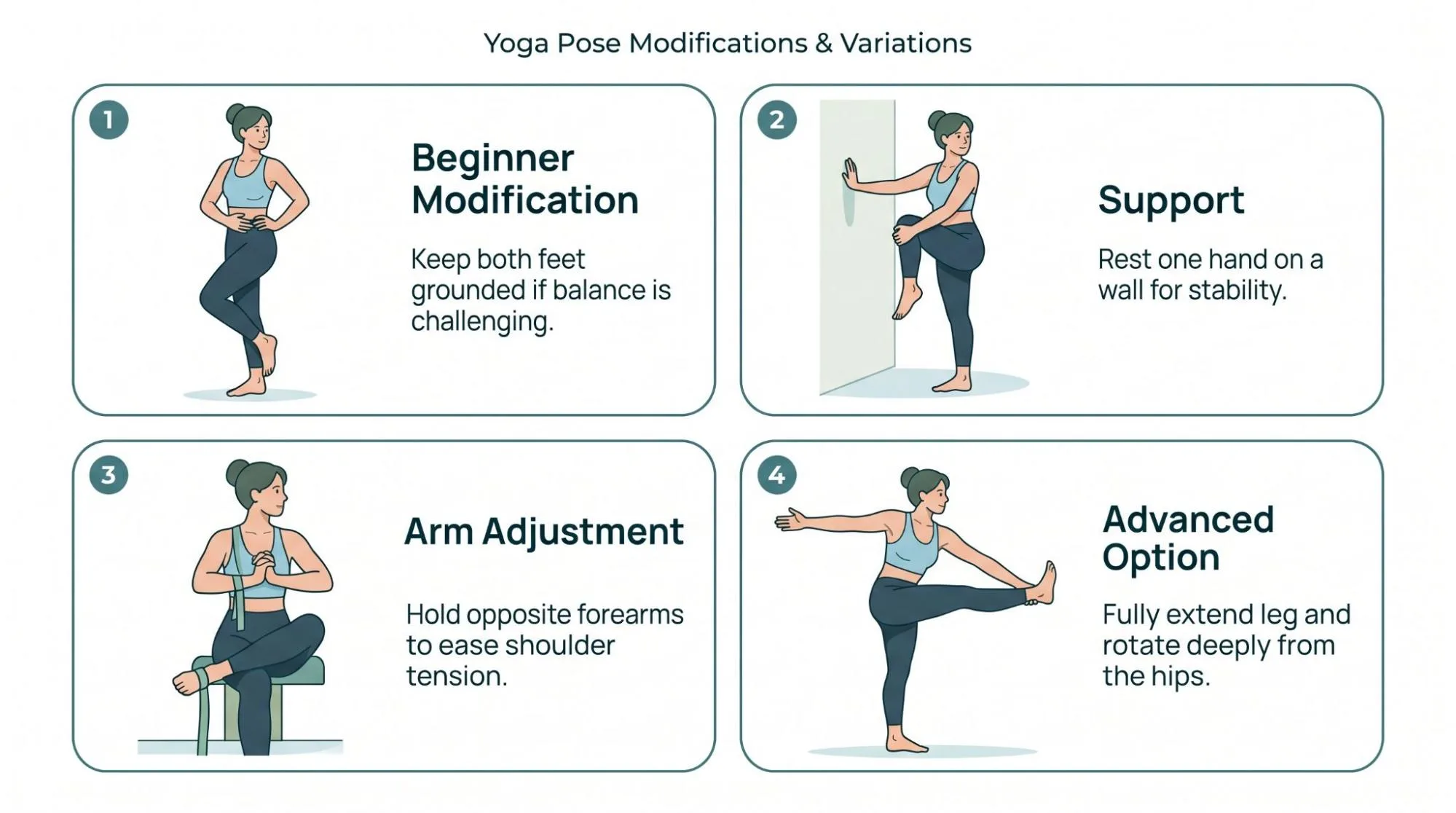 Eagle Pose yoga benefits and steps demonstration by a woman practicing Garudasana for balance and flexibility.