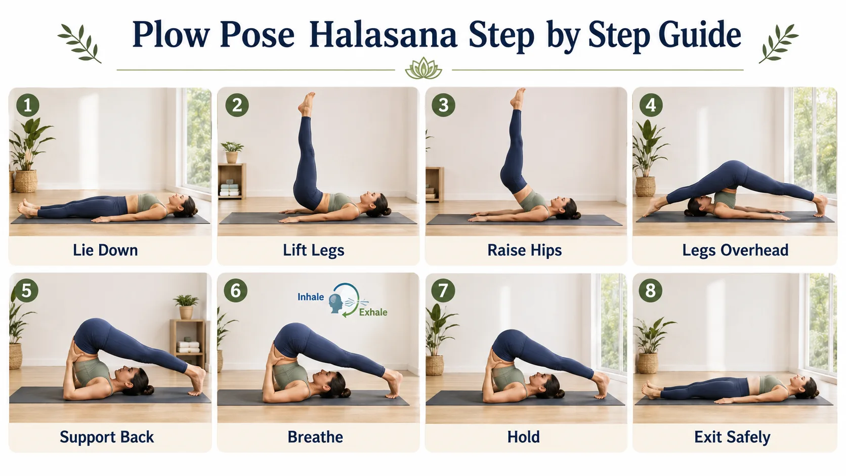 Plow Pose Halasana Step by Step Guide: 8 Safe Tips