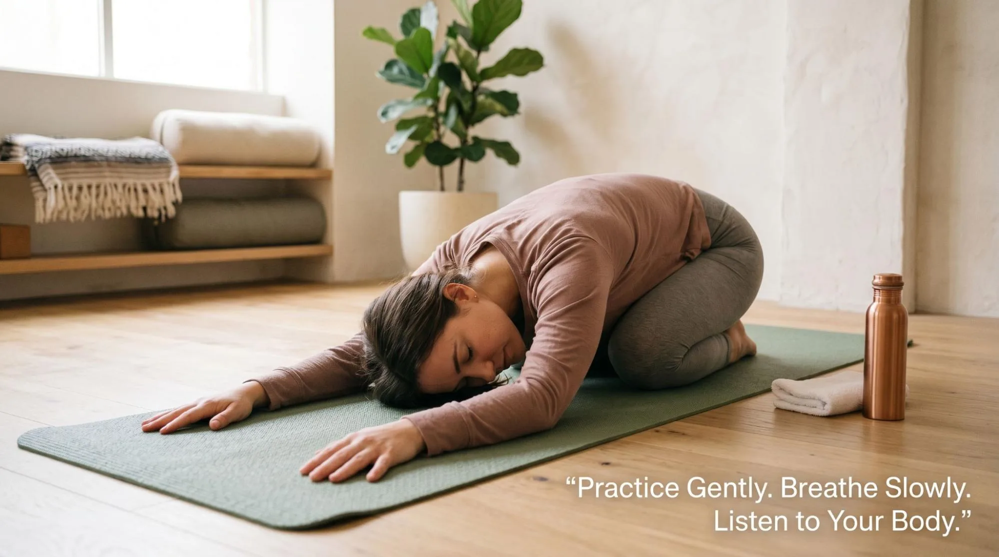 Sphinx Pose Yoga for Beginners: 7 Benefits, Steps, Tips & Safety