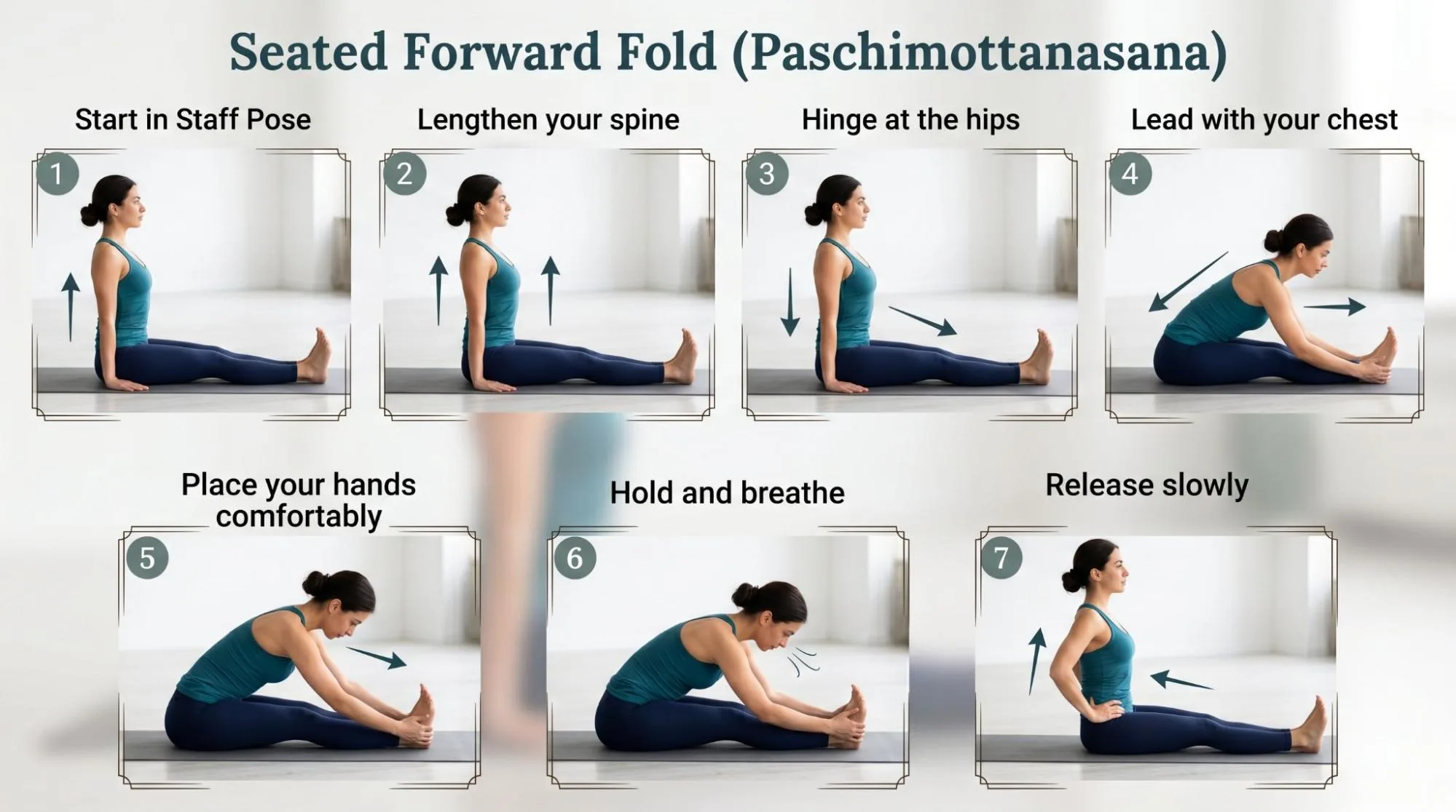 Seated Forward Fold Yoga Step by Step: 7 Easy Beginner Tips