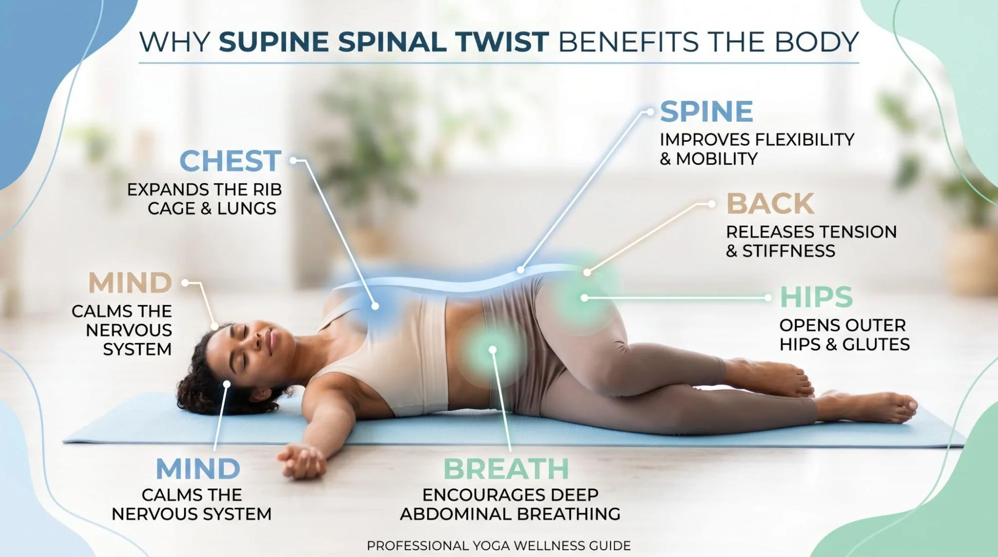 Supine Spinal Twist Yoga Benefits: 7 Powerful Benefits