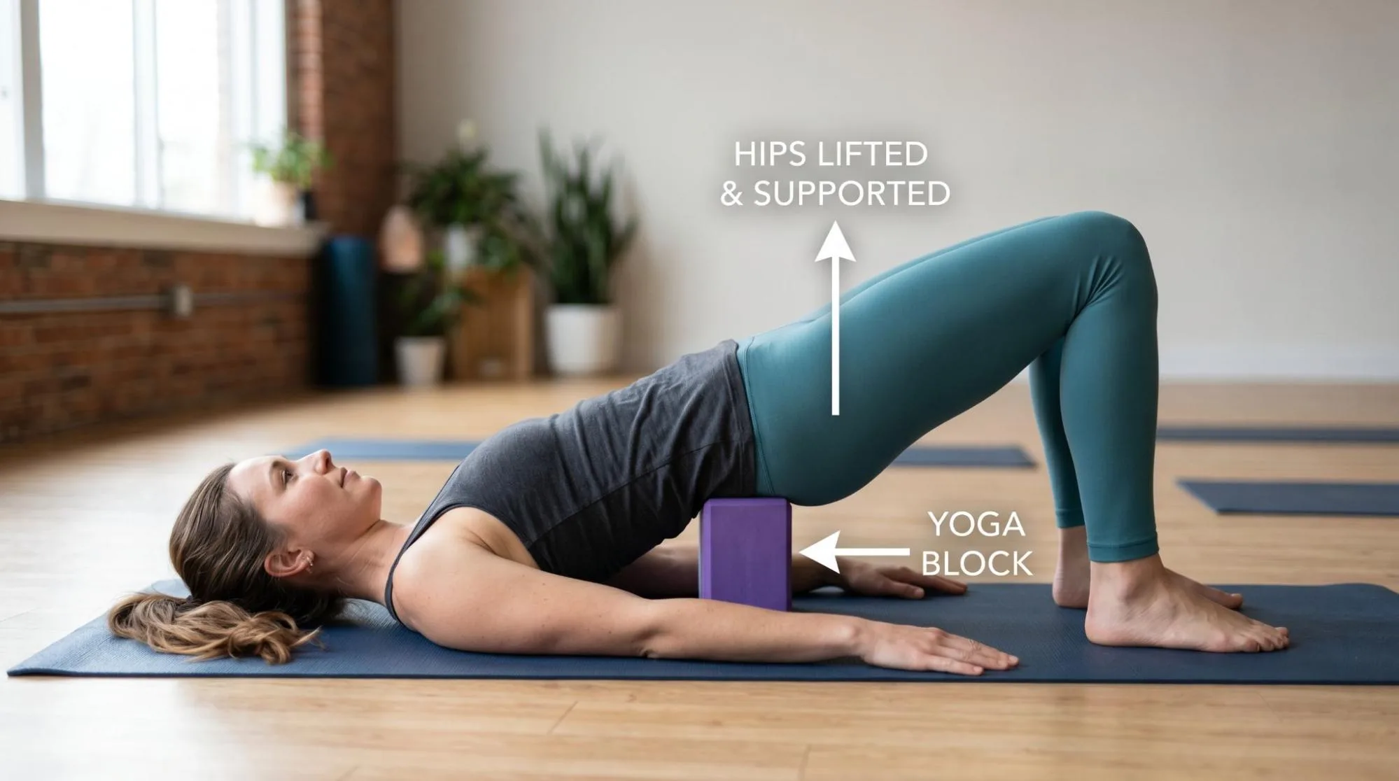 7 Supported Bridge Pose With Block Benefits: Simple Yoga Guide
