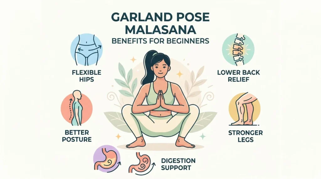 Garland Pose Malasana Benefits Beginners: 7 Powerful Tips