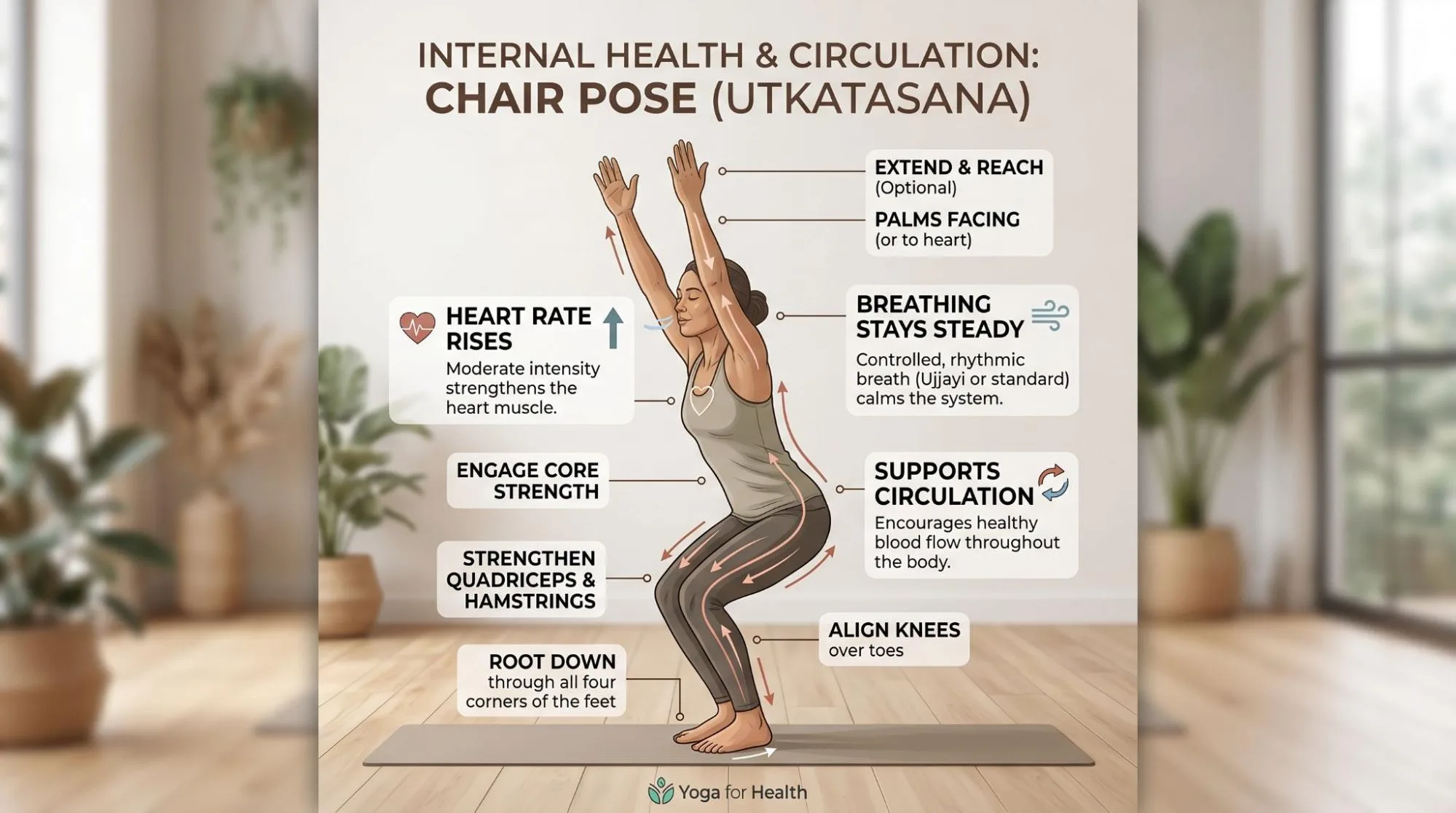 Chair Pose Utkatasana Benefits: 7 Powerful Steps