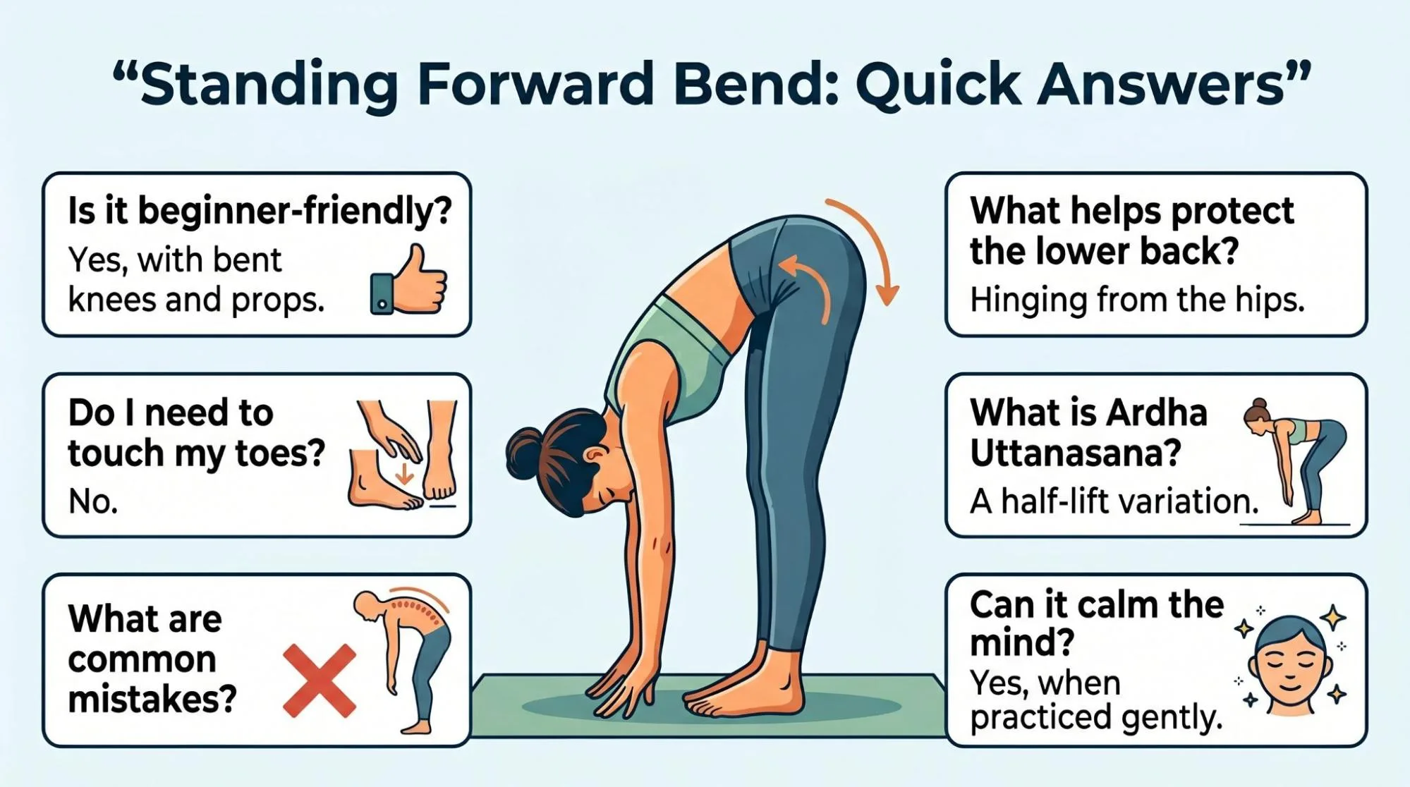 7 Powerful Standing Forward Bend Uttanasana Benefits