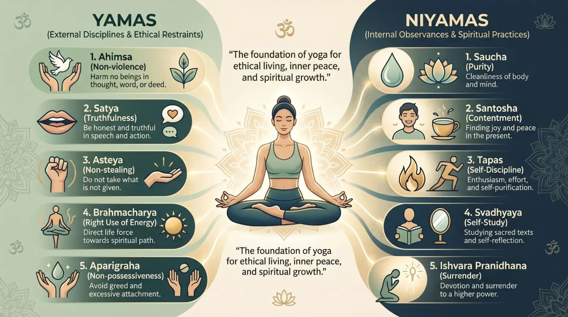 Yama and Niyama: Meaning, Principles & Benefits | YogaPoints