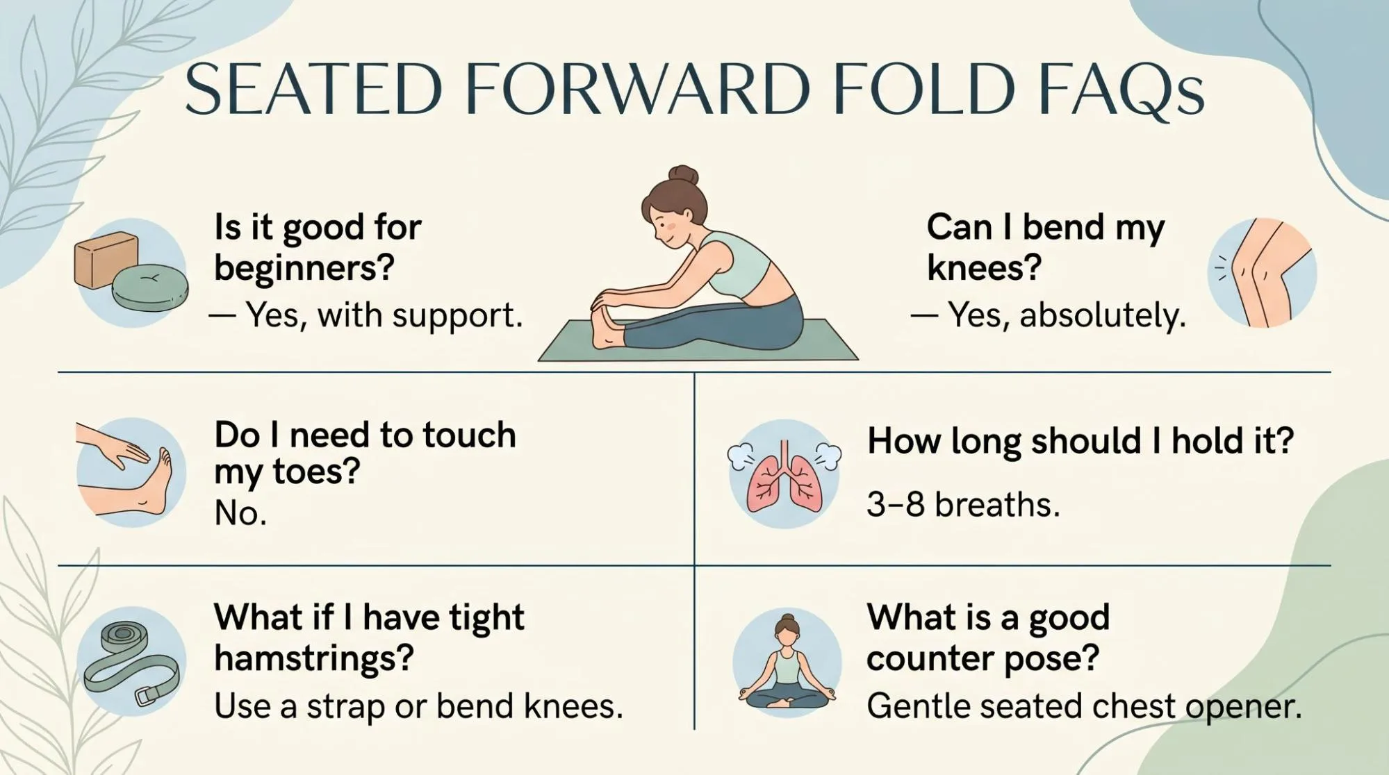 Seated Forward Fold Yoga Step by Step: 7 Easy Beginner Tips