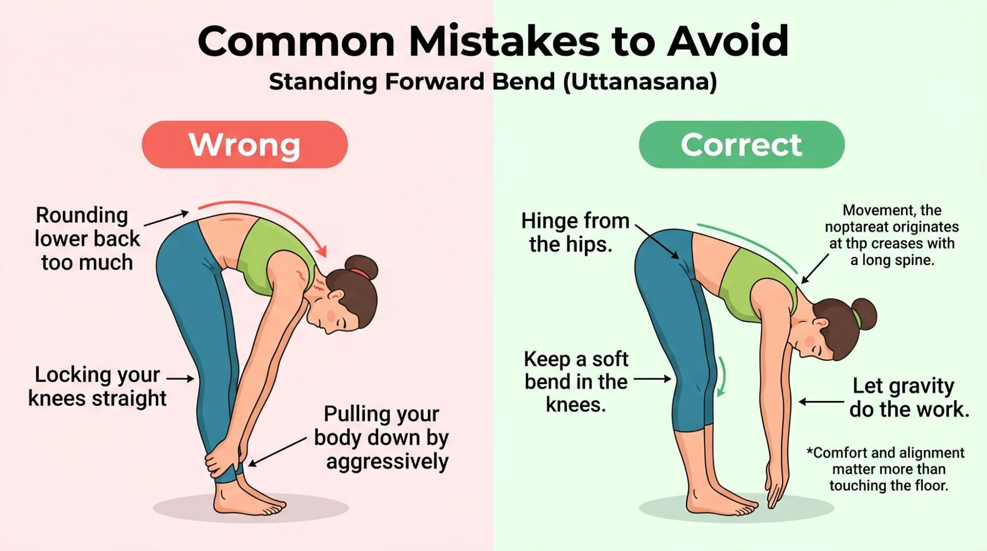 7 Powerful Standing Forward Bend Uttanasana Benefits