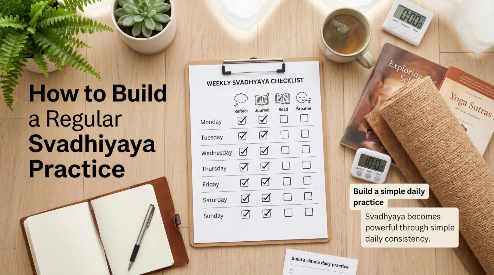 Svadhyaya Self Study Yoga Meaning: 7 Powerful Ways to Practice