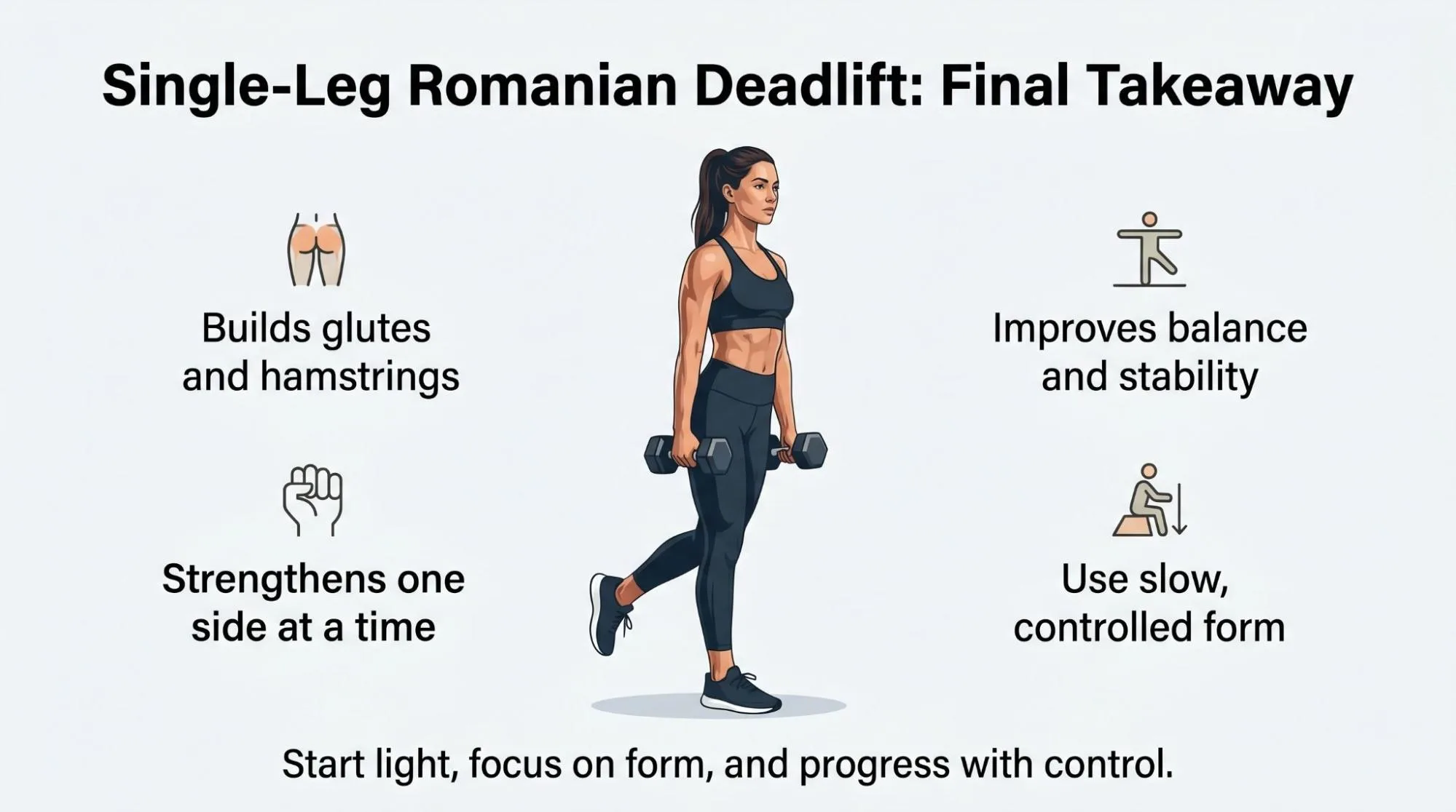 Single Leg Romanian Deadlift: Form, Benefits & Guide | YogaPoints