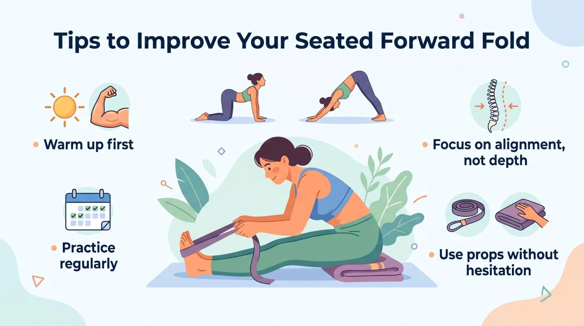Seated Forward Fold Yoga Step by Step: 7 Easy Beginner Tips