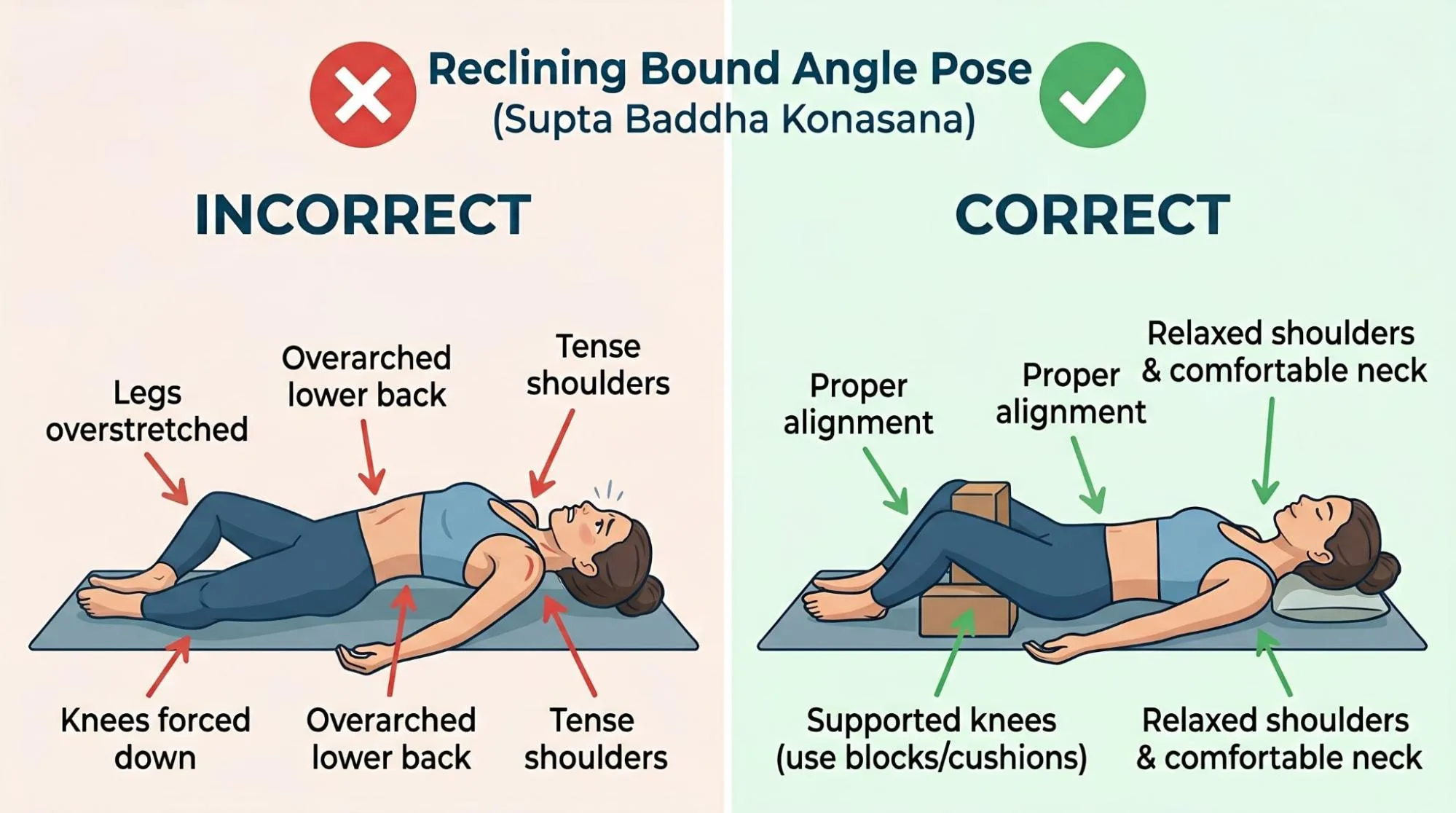 7 Powerful Reclining Bound Angle Pose Benefits Yoga Guide