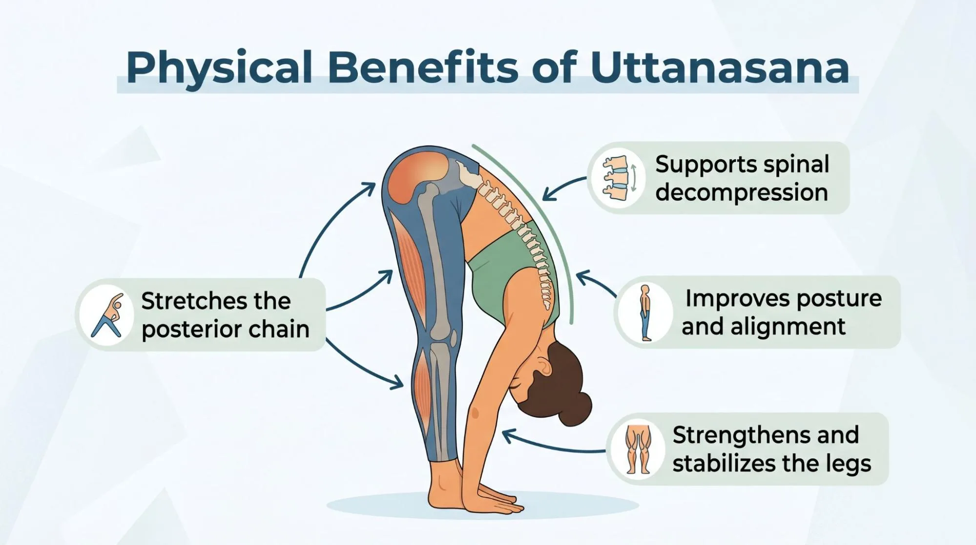7 Powerful Standing Forward Bend Uttanasana Benefits