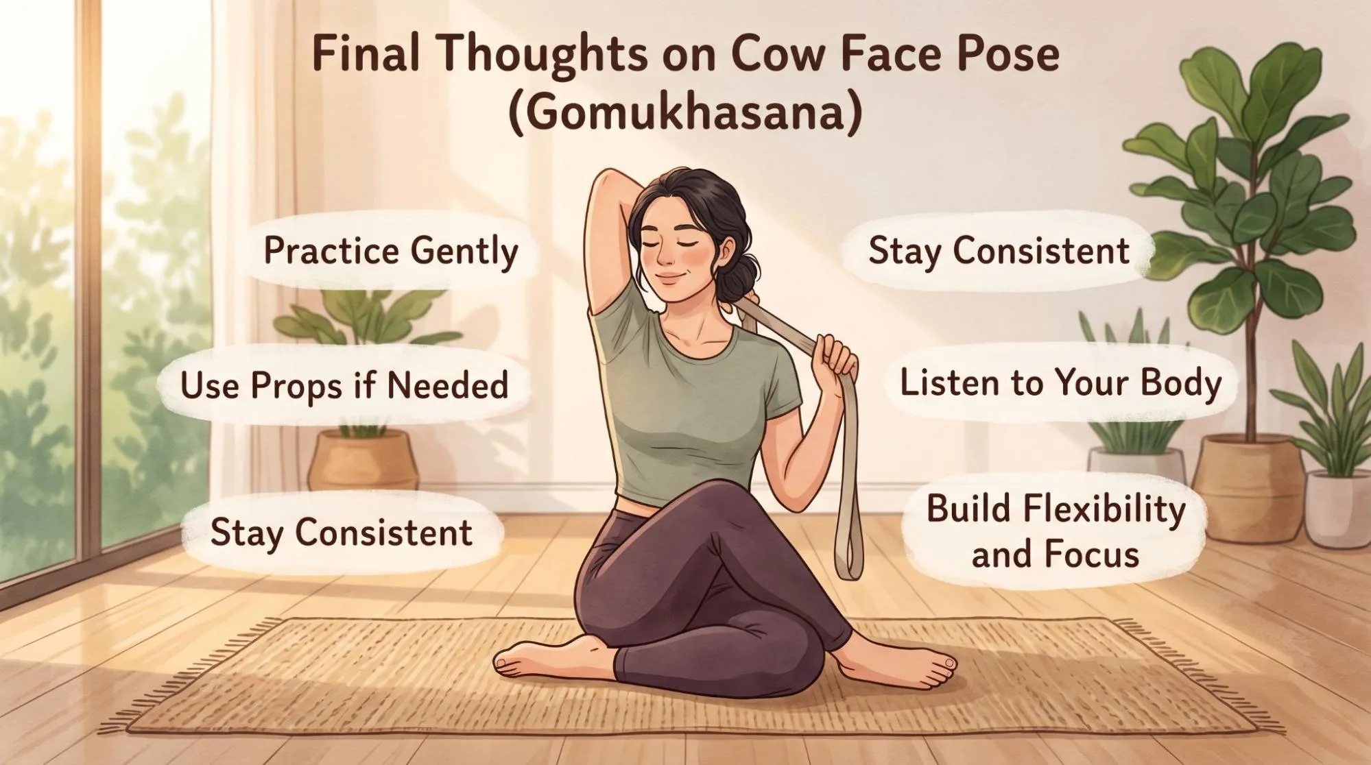 7 Powerful Cow Face Pose Yoga Benefits