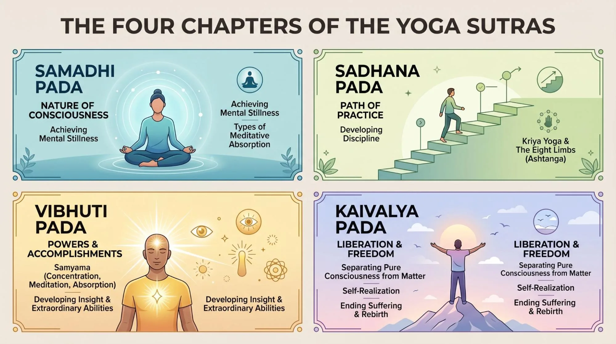 7 Powerful Patanjali Yoga Sutras for Beginners: Meaning & Practice