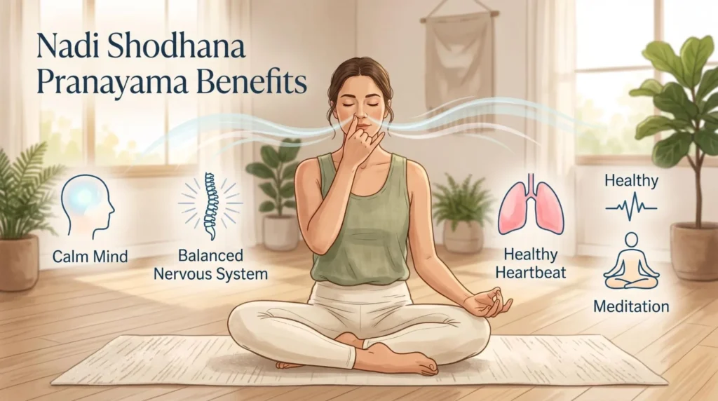 7 Nadi Shodhana Pranayama Benefits, Steps & Safety Tips
